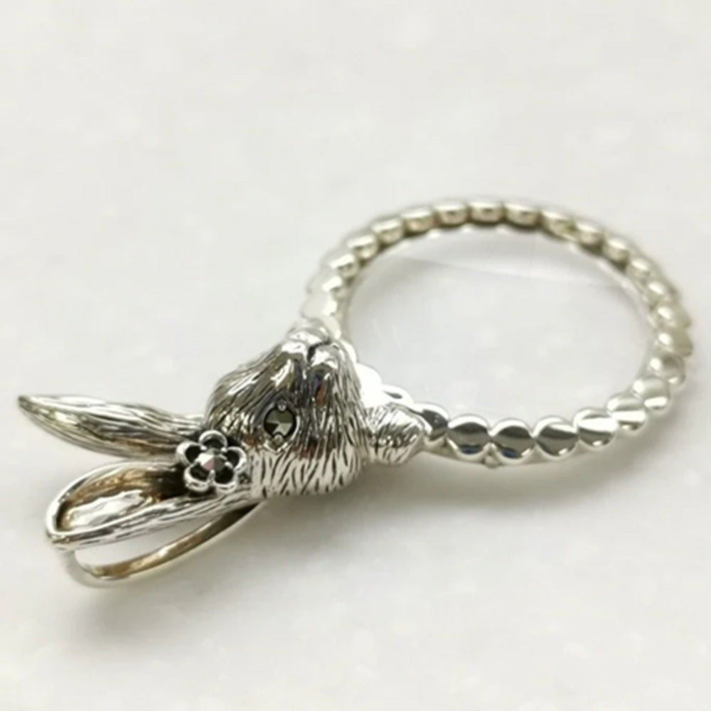 マルカジット シルバーペンダントトップ(ルーペ付き/ウサギモチーフ)《25N02109》
