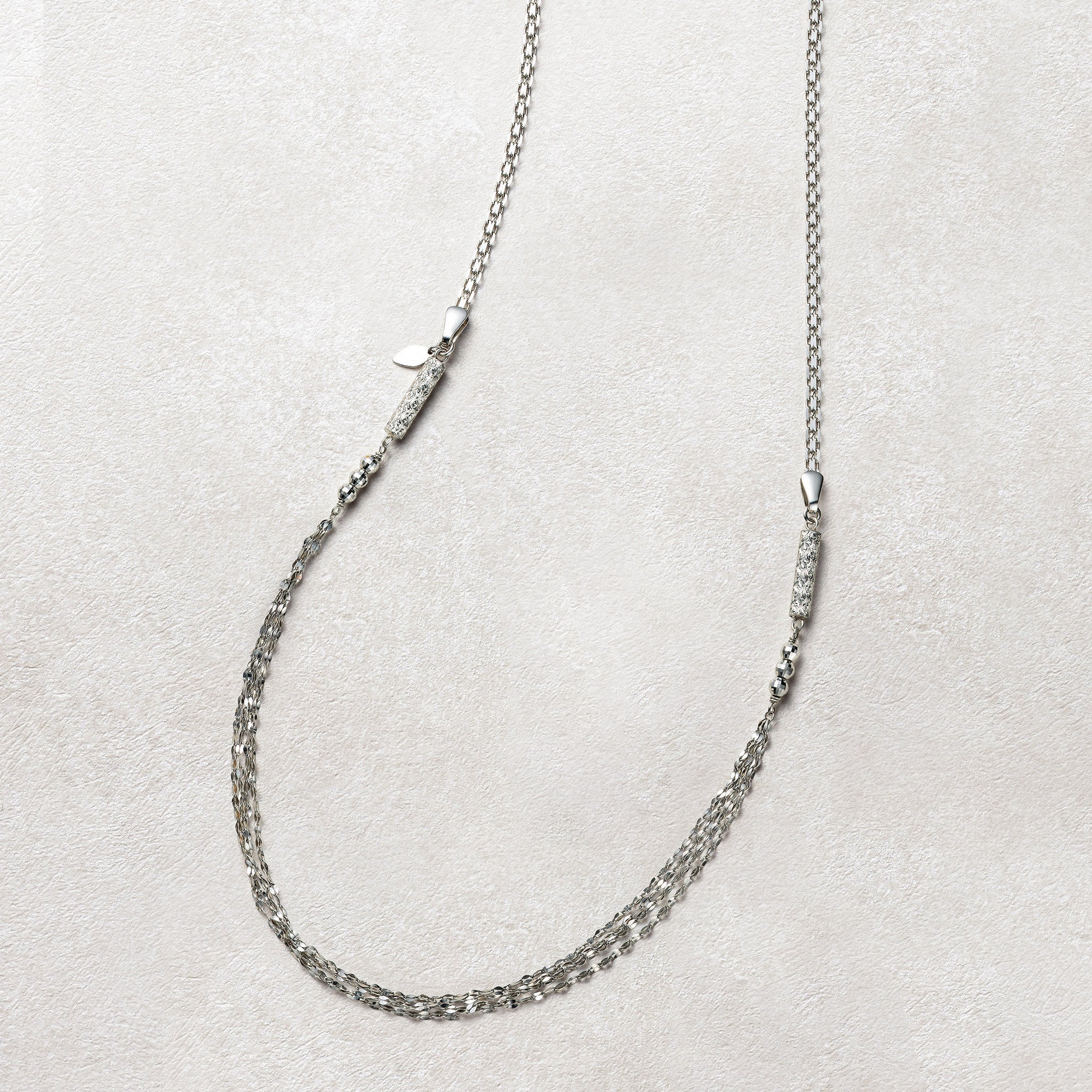 プラチナネックレス(2way/ロング/80cm)《25N02709》