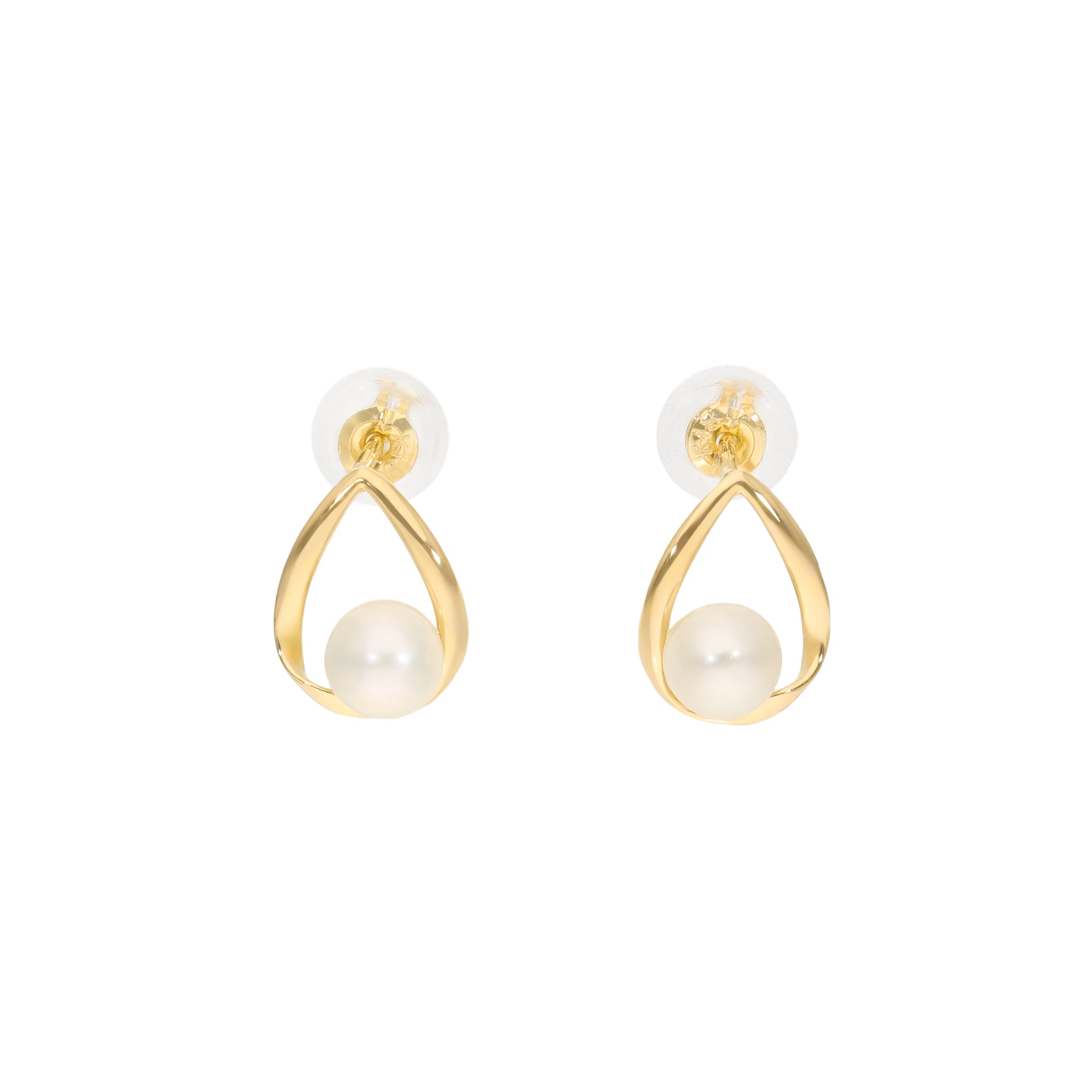 パール K18ピアス(淡水真珠/4mm/6月誕生石)《25N02804》