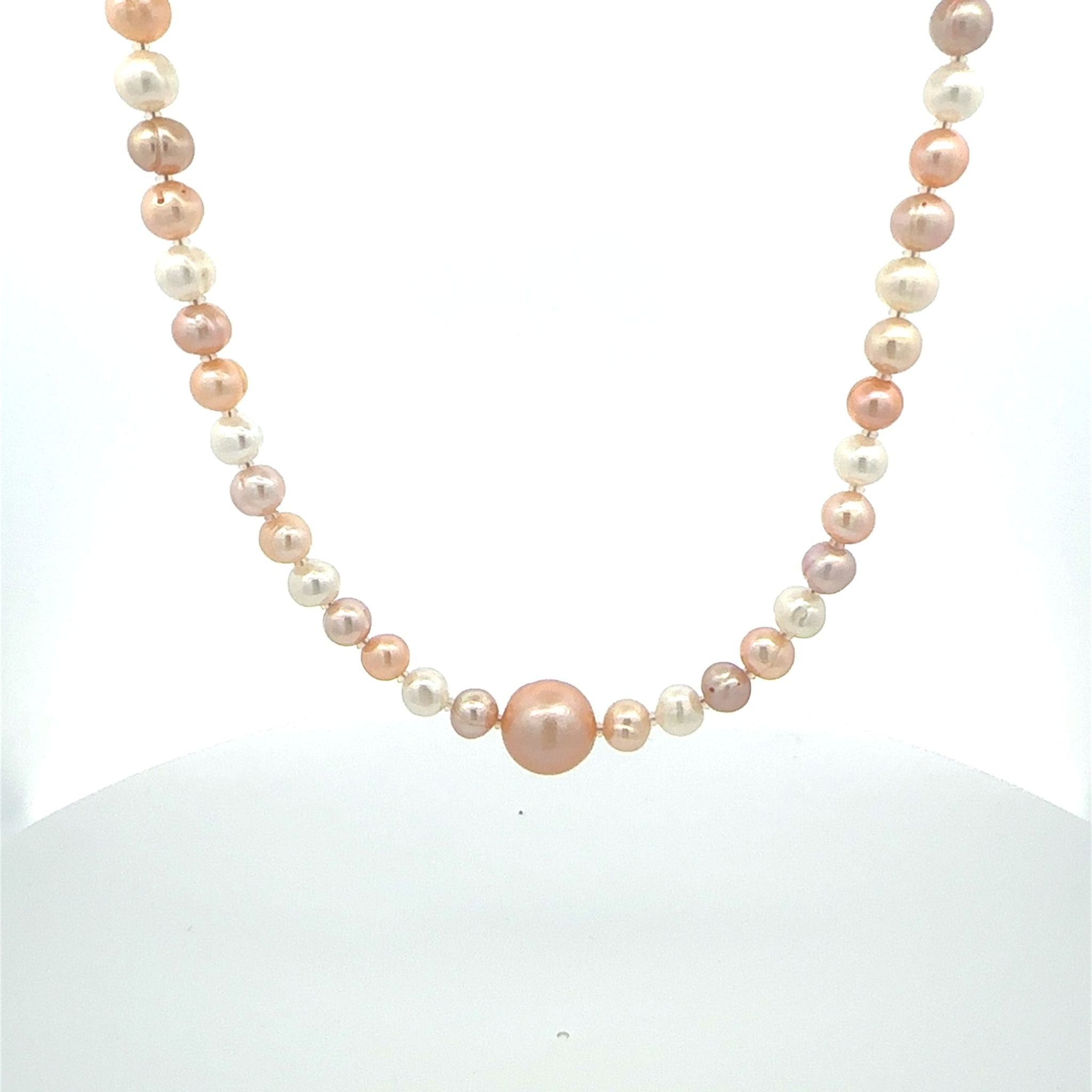 パール ネックレス(淡水真珠/11mm・5.5mm/ロング/60cm/10月誕生石)《25N02913》
