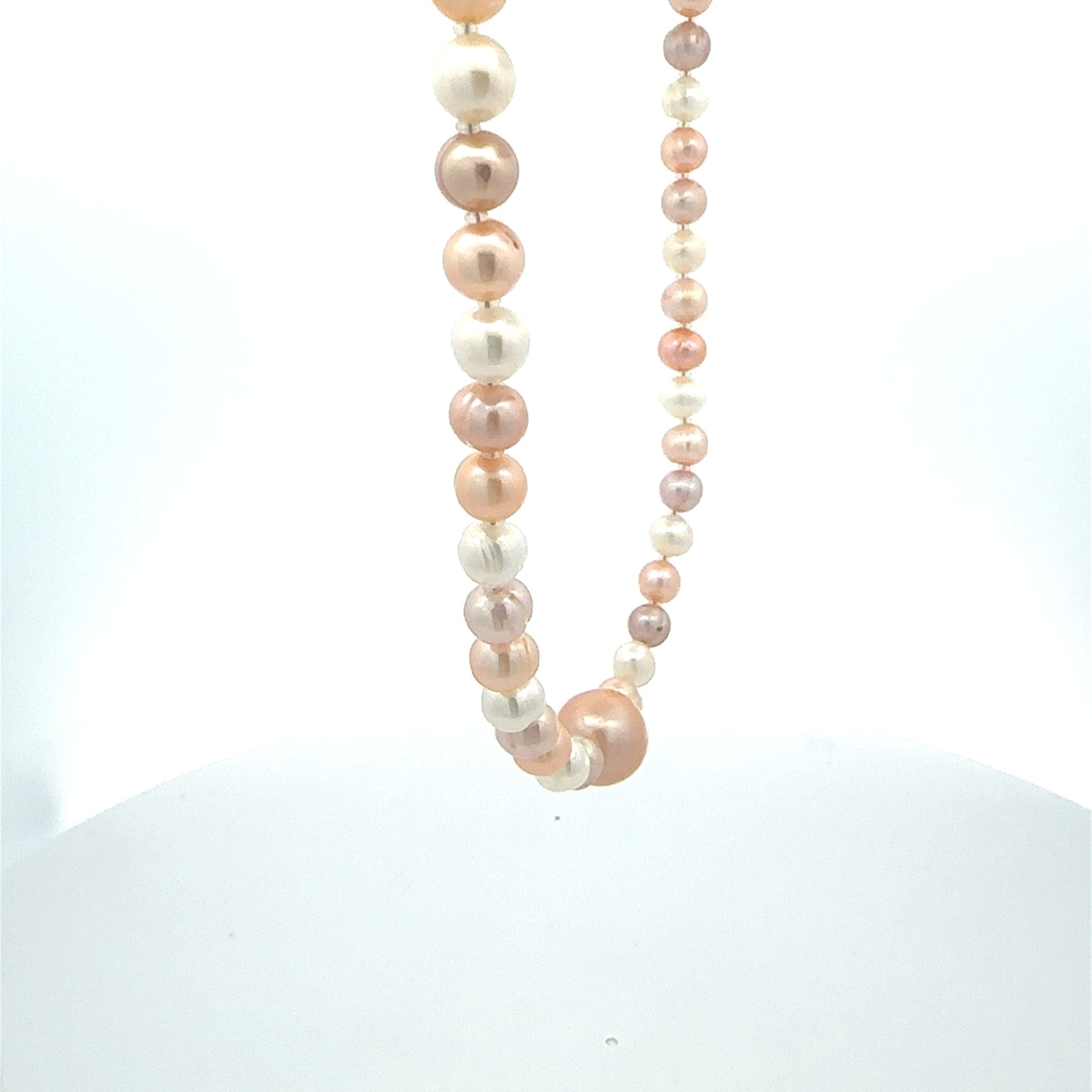 パール ネックレス(淡水真珠/11mm・5.5mm/ロング/60cm/10月誕生石)《25N02913》