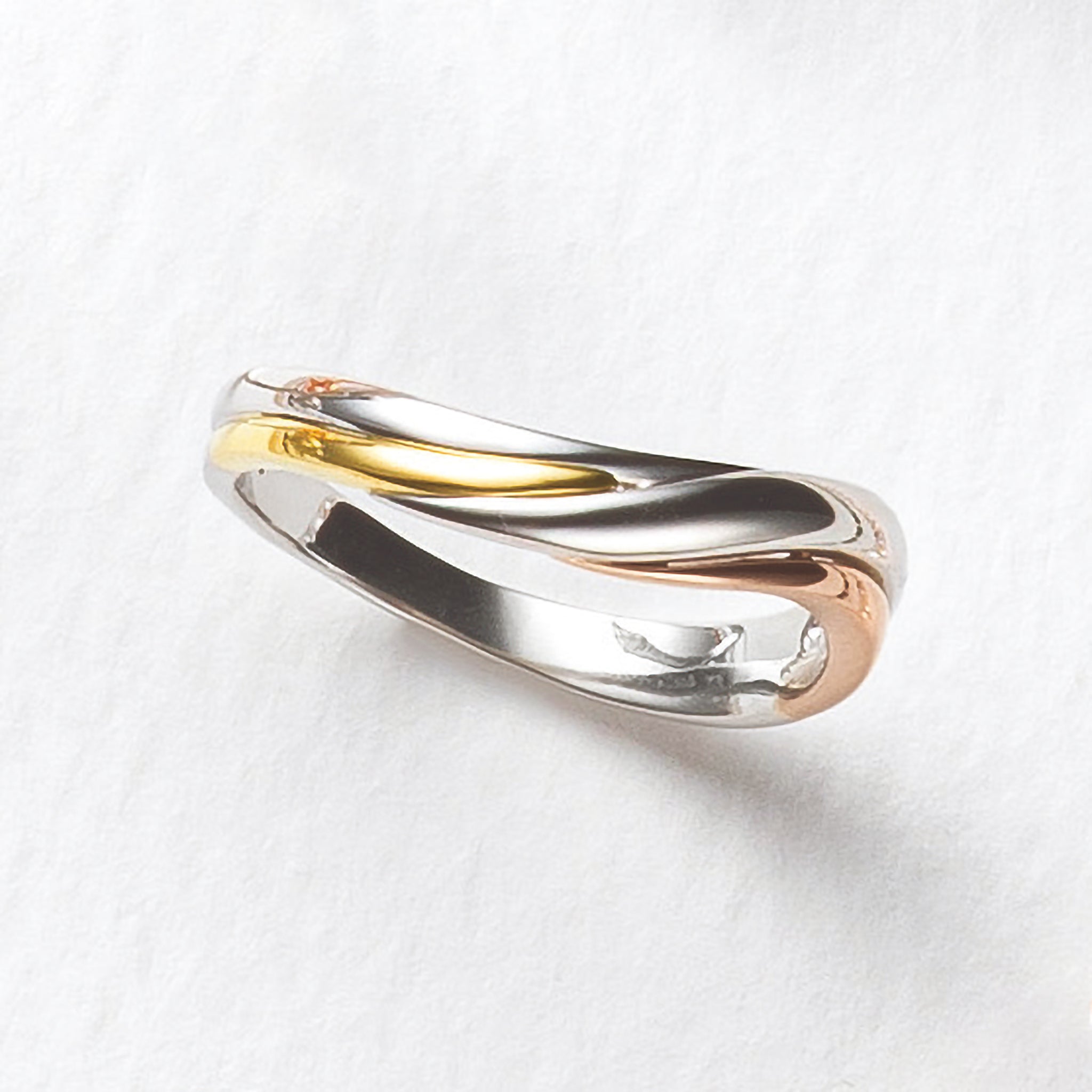 プラチナ/K18リング(スリーカラー)《25N03006》 | 京セラジュエリー