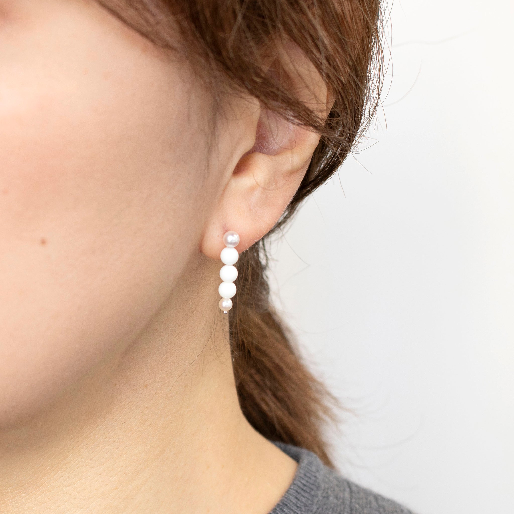 【限定15点】サンゴ/パール K14ピアス(アコヤ真珠/3～4mm/3月誕生石)《25T10120》