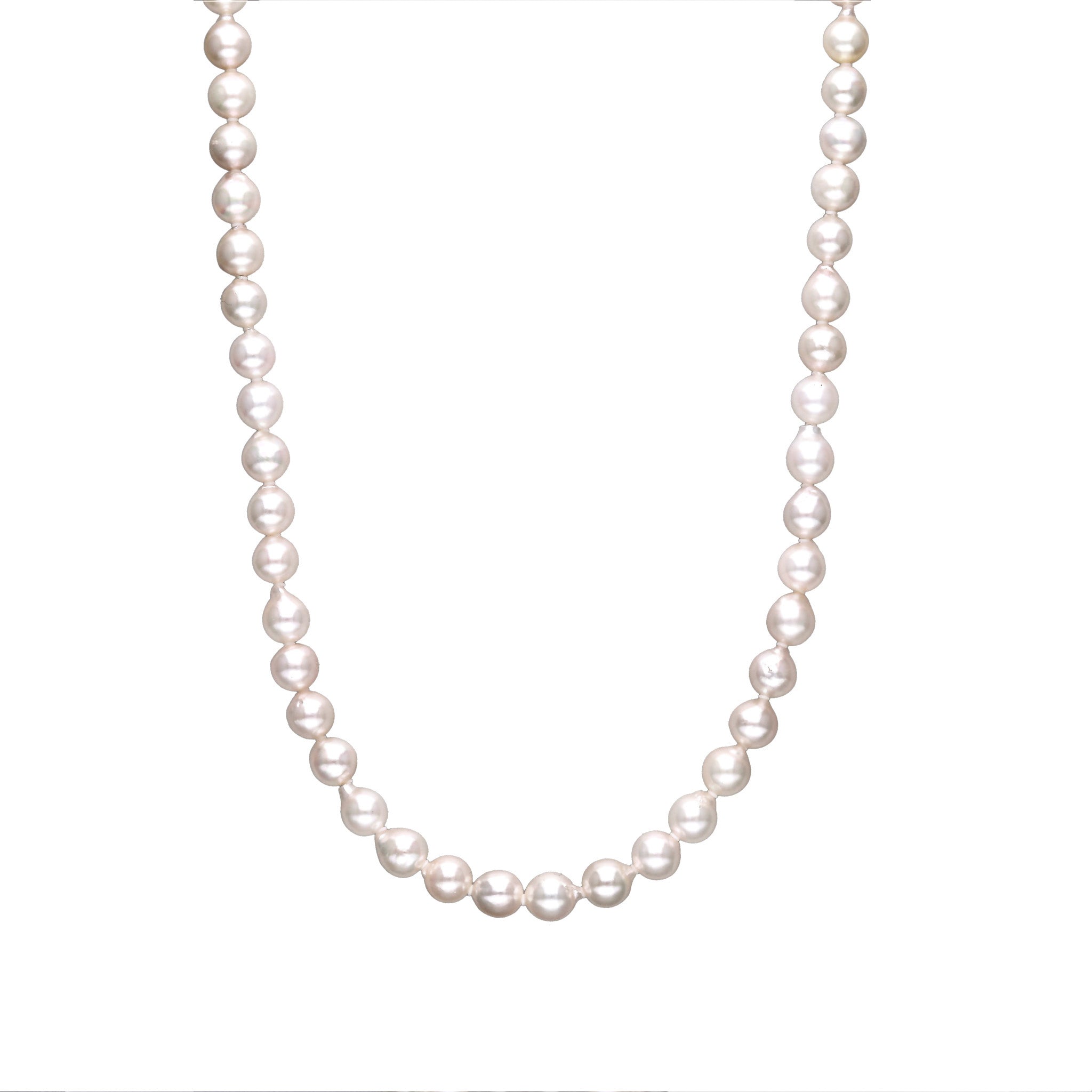 【限定数1】パールネックレス(アコヤ真珠/7mm/バロック珠/6月誕生石)《25T10188》