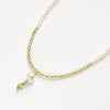 【限定6点】ペリドット/パール K18ネックレス(アコヤ真珠/7mm)《25T10205》
