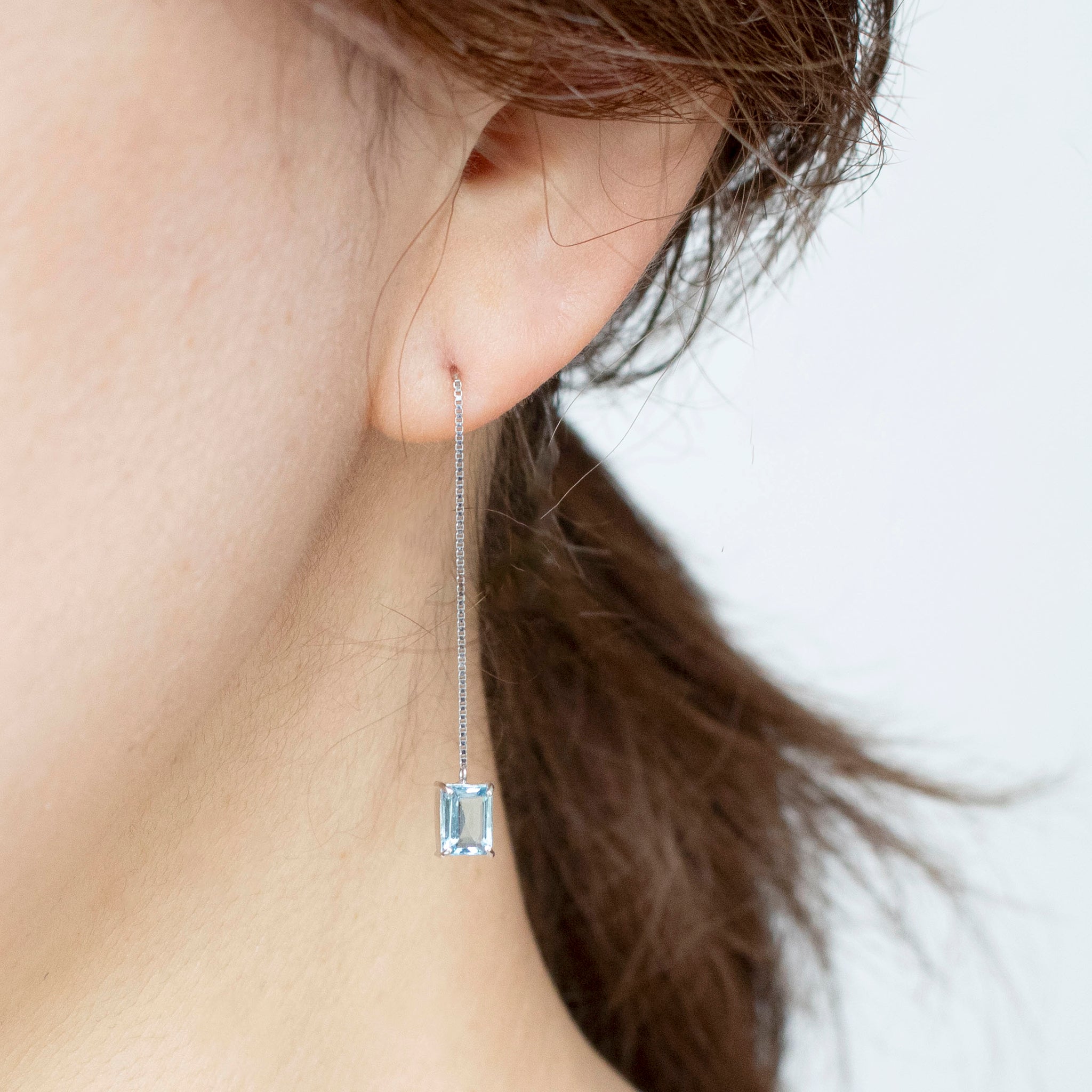 ピアス Golden  FW25 (GWA00741 A00075665120) 4G earrings in metal with pearls in - rose golden/white