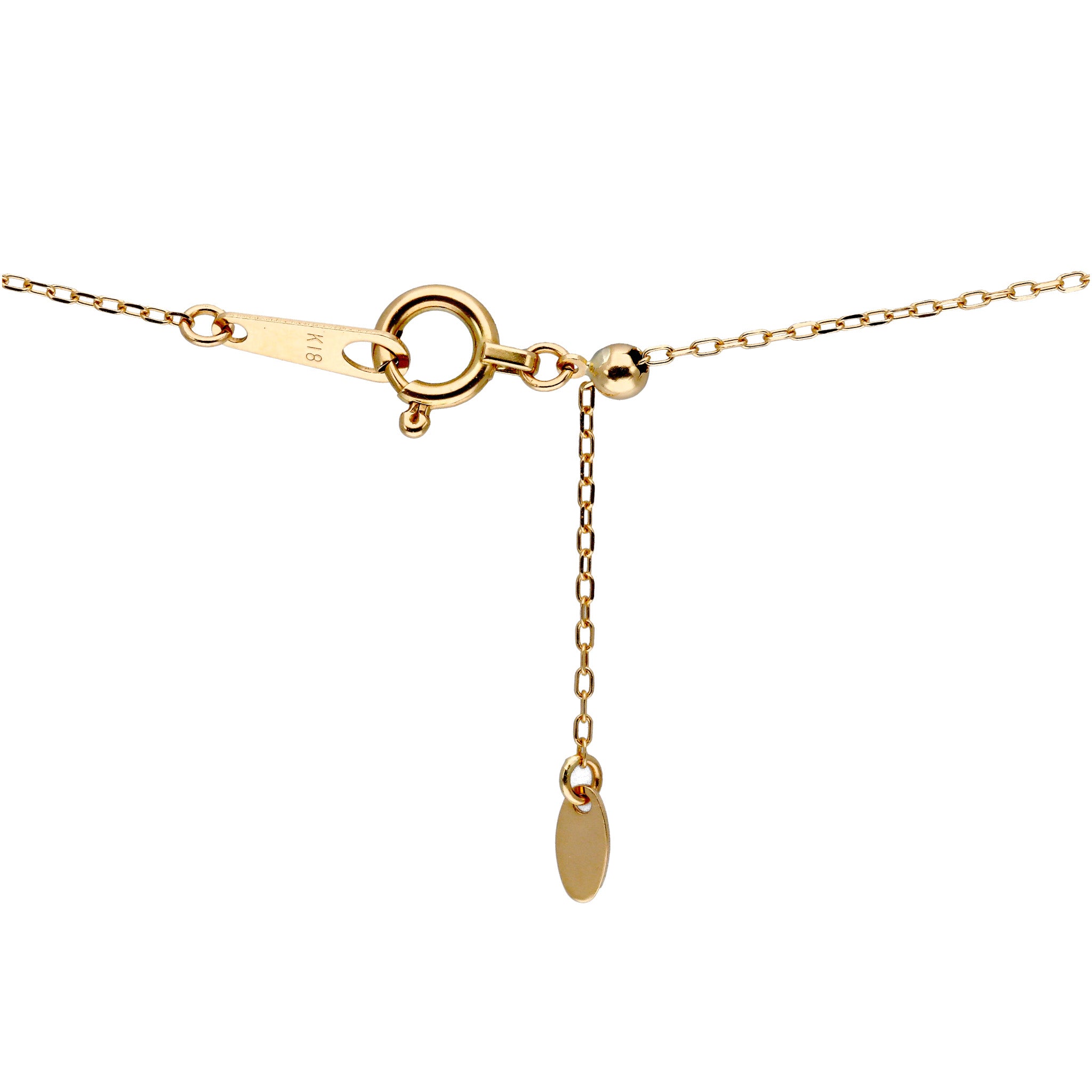 ブルートパーズ/ダイヤモンド K18ネックレス(11月誕生石)《25T10262》