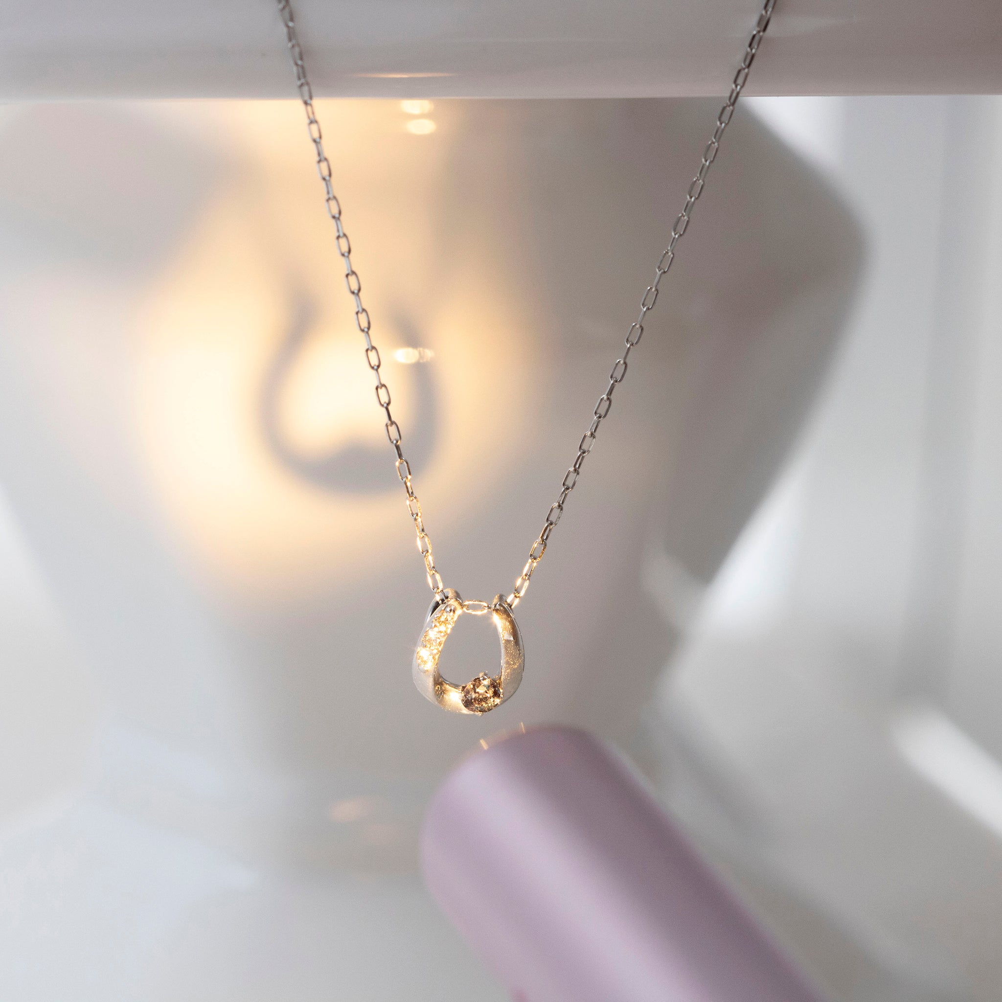 アレキサンドライト/ダイヤモンド プラチナネックレス(6月誕生石)《25T10268》