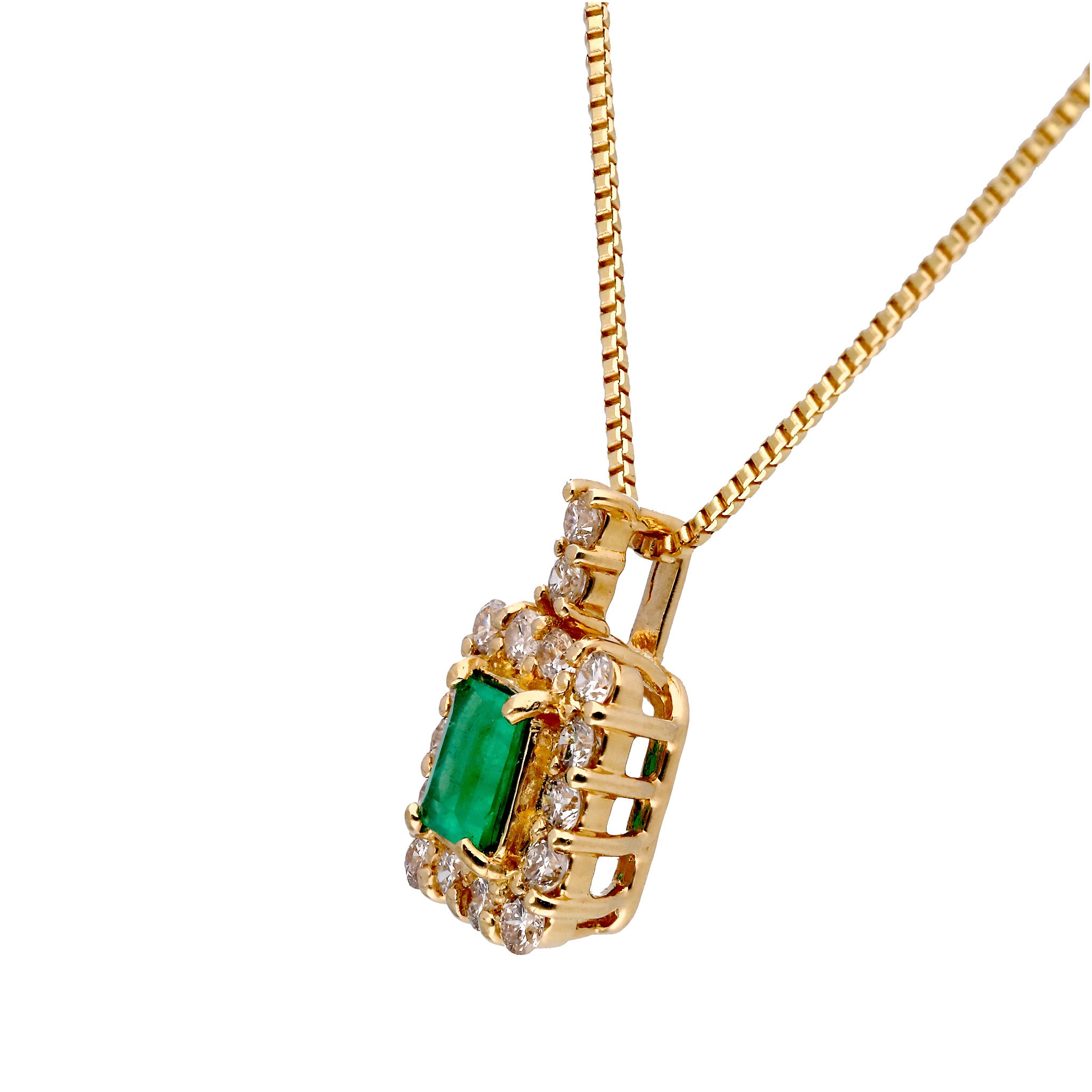 【限定数1】エメラルド/ダイヤモンド K18ネックレス(5月誕生石)《25T10269》