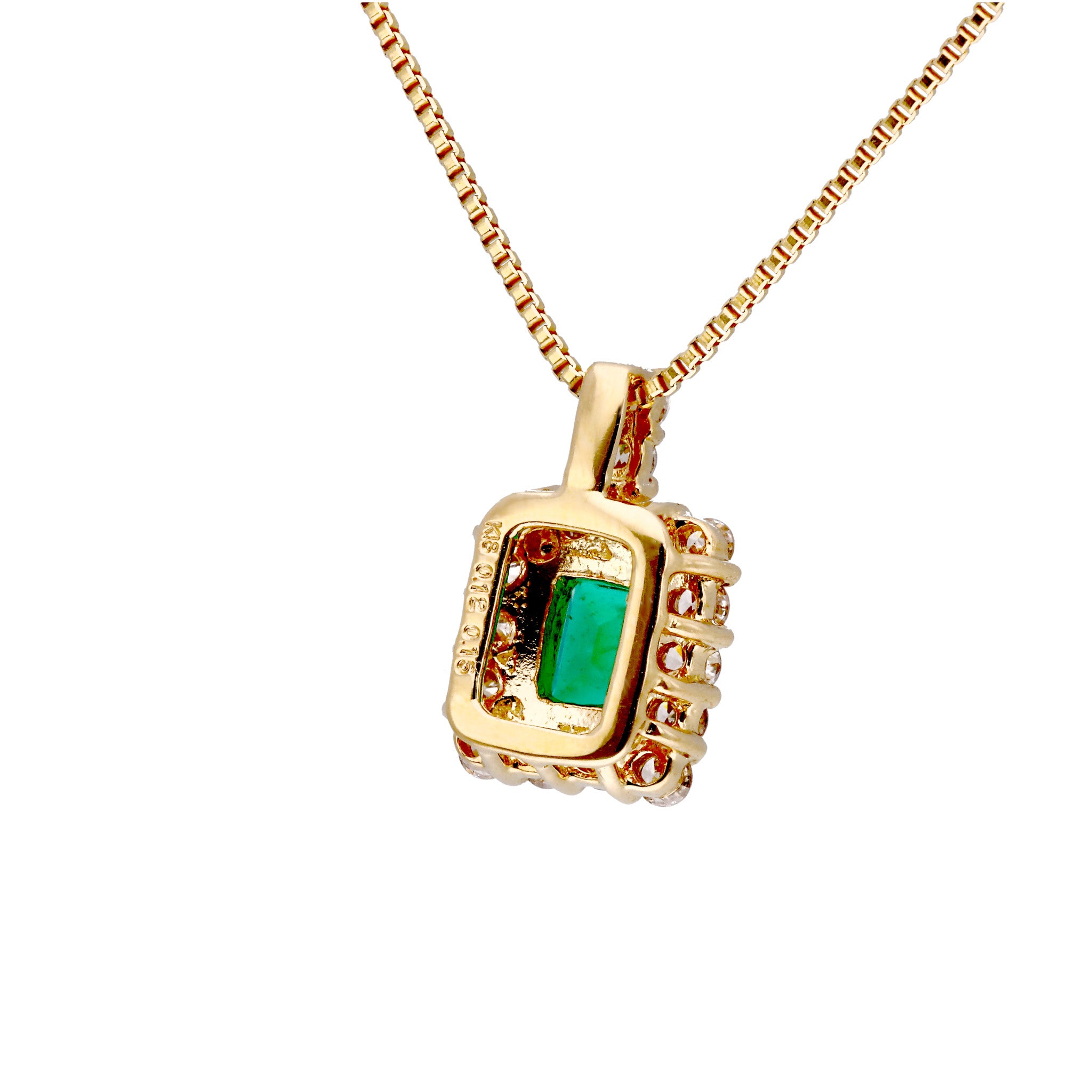 【限定数1】エメラルド/ダイヤモンド K18ネックレス(5月誕生石)《25T10269》