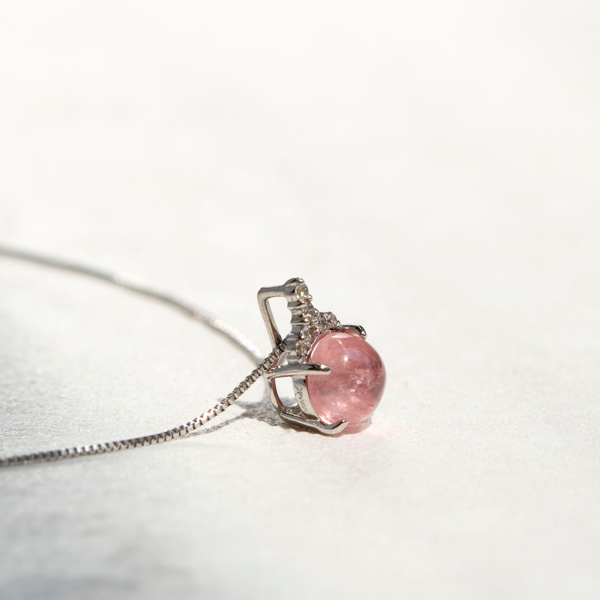 【限定数1】ロードクロサイト/ダイヤモンド プラチナネックレス《25T10271》