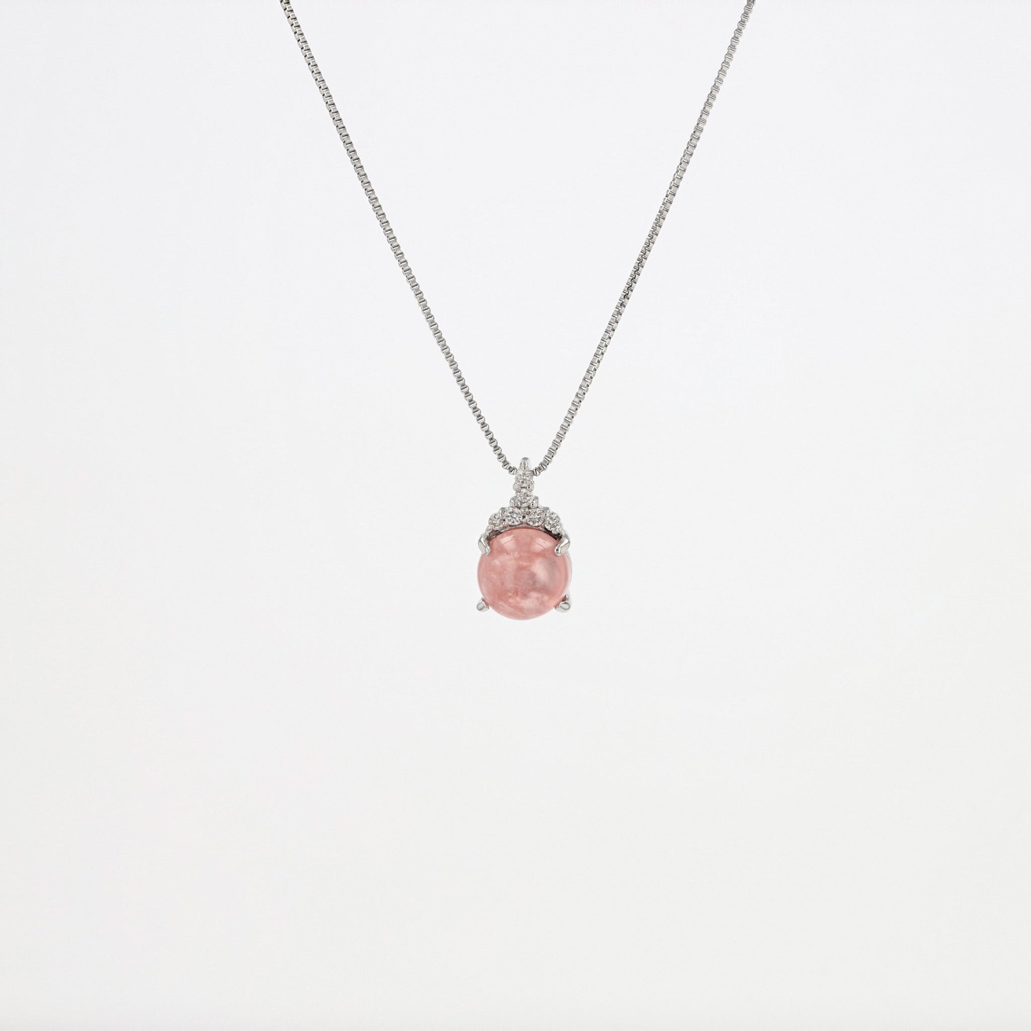 【限定数1】ロードクロサイト/ダイヤモンド プラチナネックレス《25T10271》