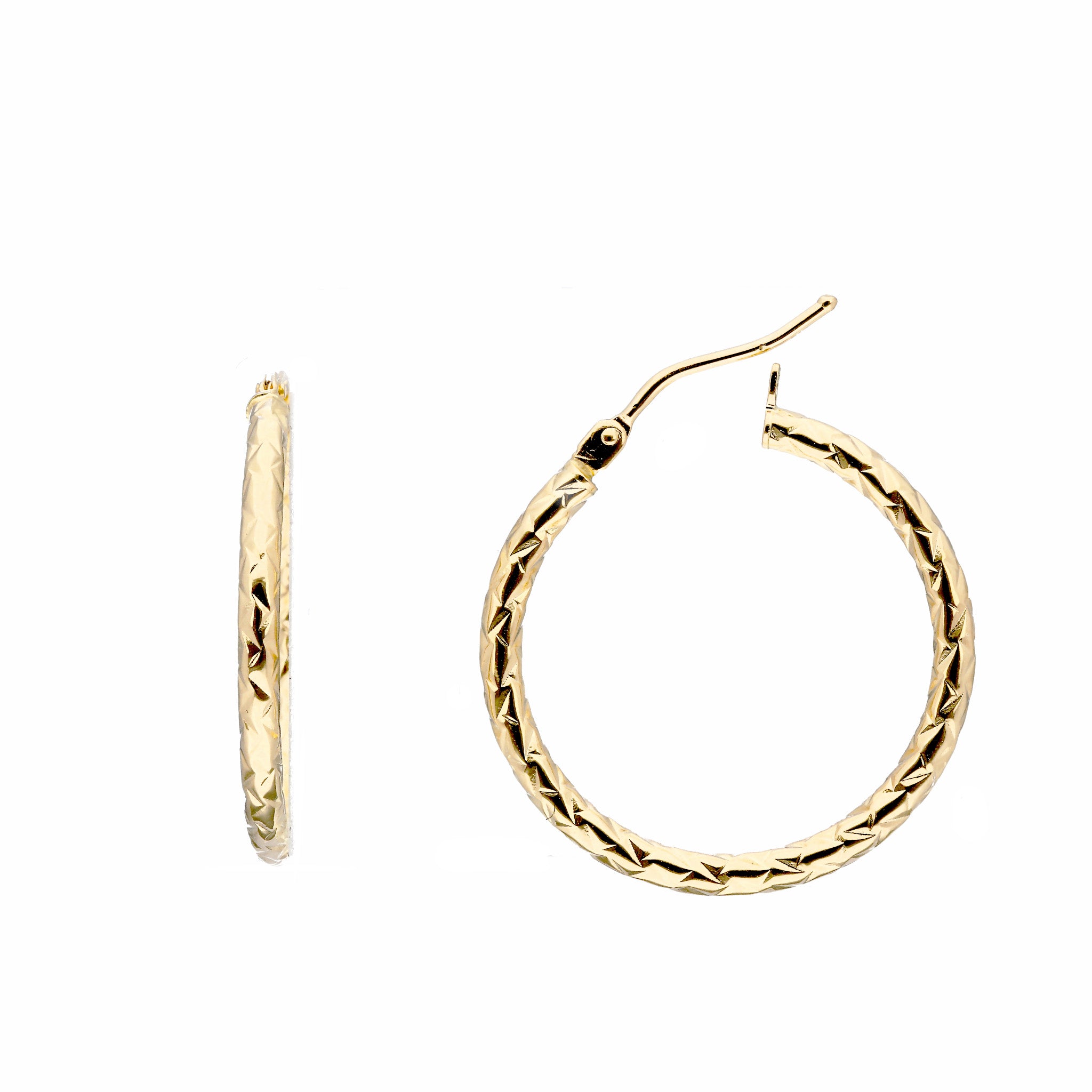 K18ピアス(フープ/イタリア製)《25T10272》