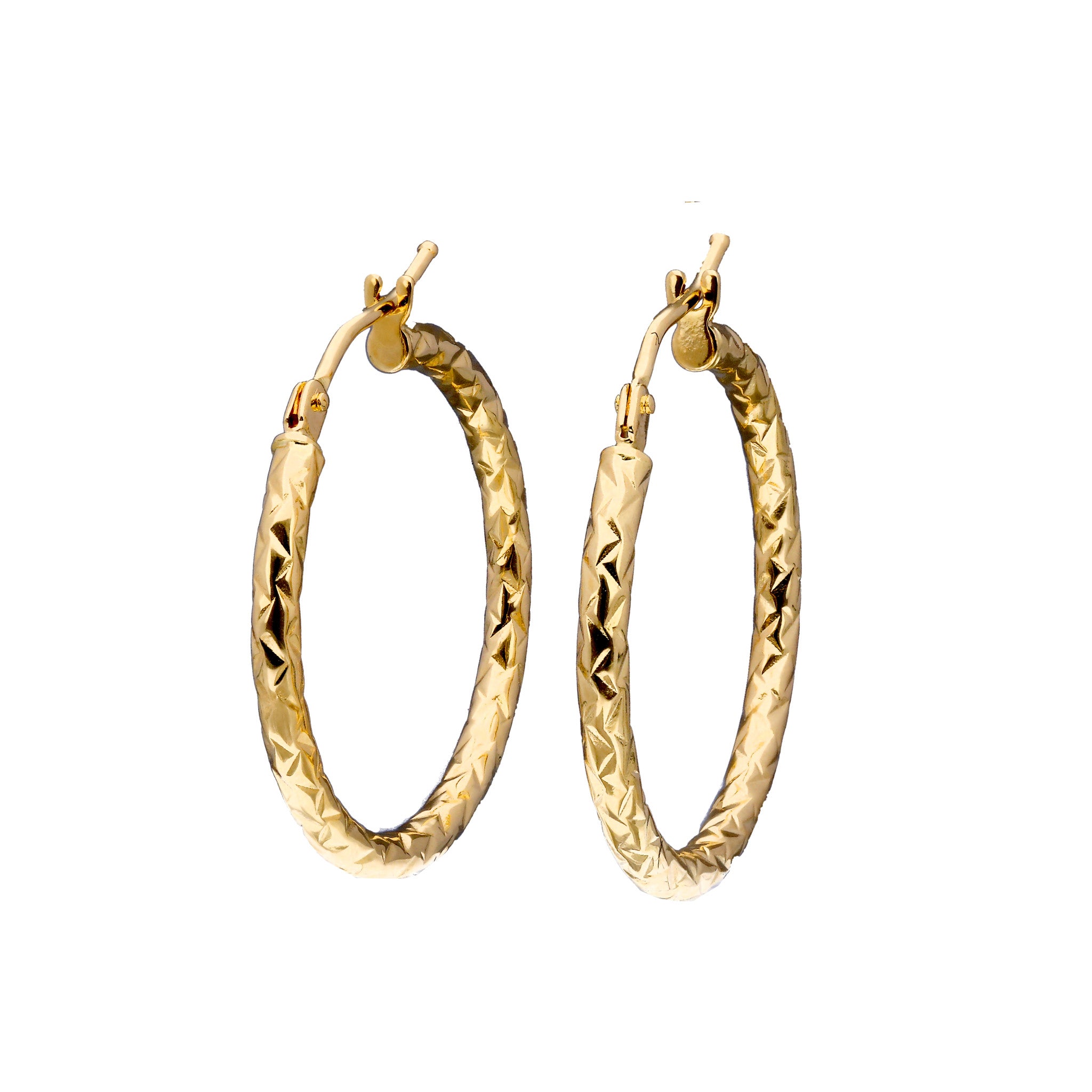 K18ピアス(フープ/イタリア製)《25T10272》