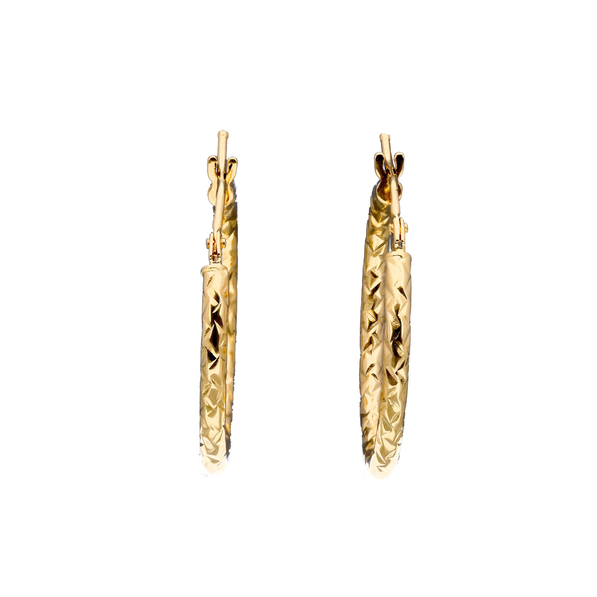 K18ピアス(フープ/イタリア製)《25T10272》