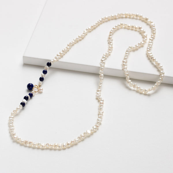 k14 本真珠 パール ラピスラズリ ネックレス フラワー 真珠 585 14金 k14 本真珠 パール ラピスラズリ ネックレス フラワー 真珠 585 14金