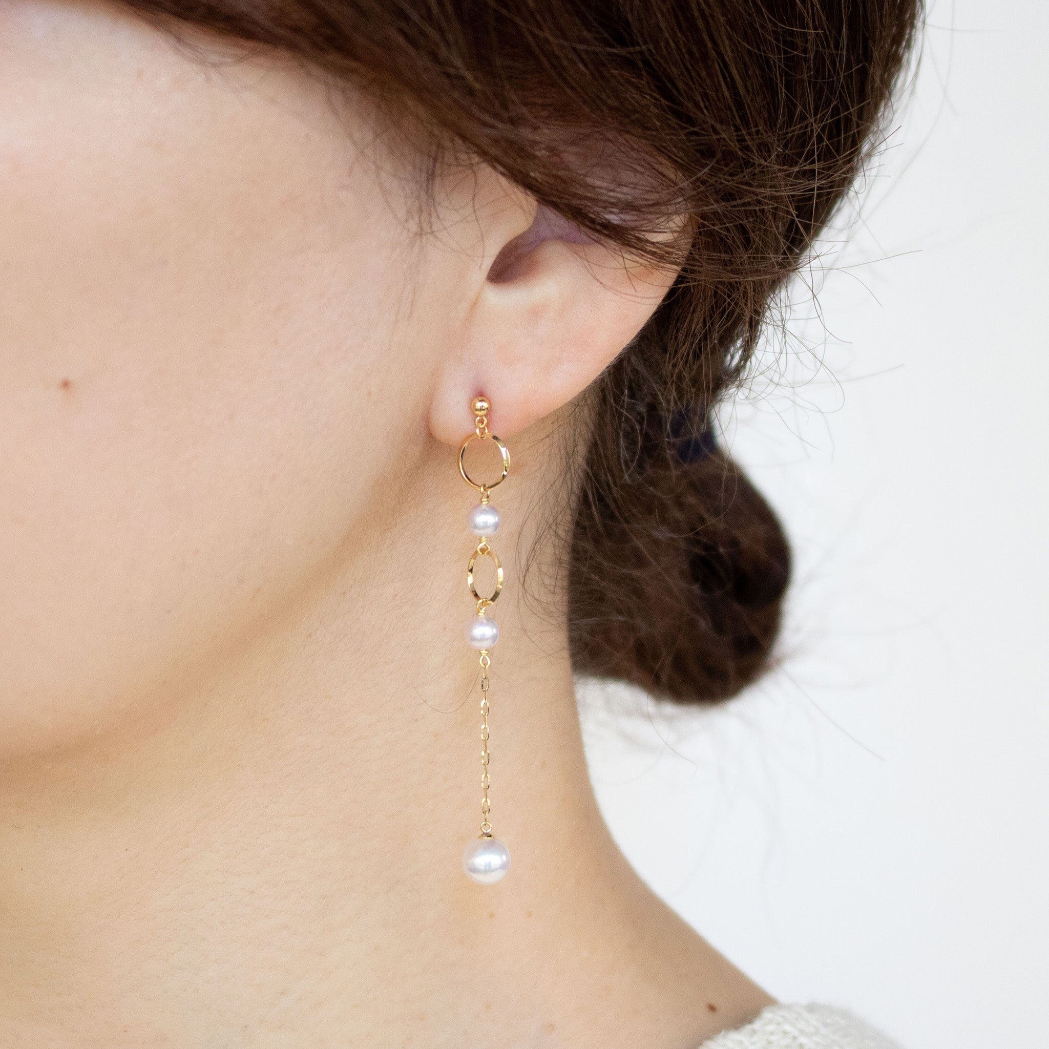 【限定1点】パール/K18ピアス(アコヤ真珠/6月誕生石)《25T10288》