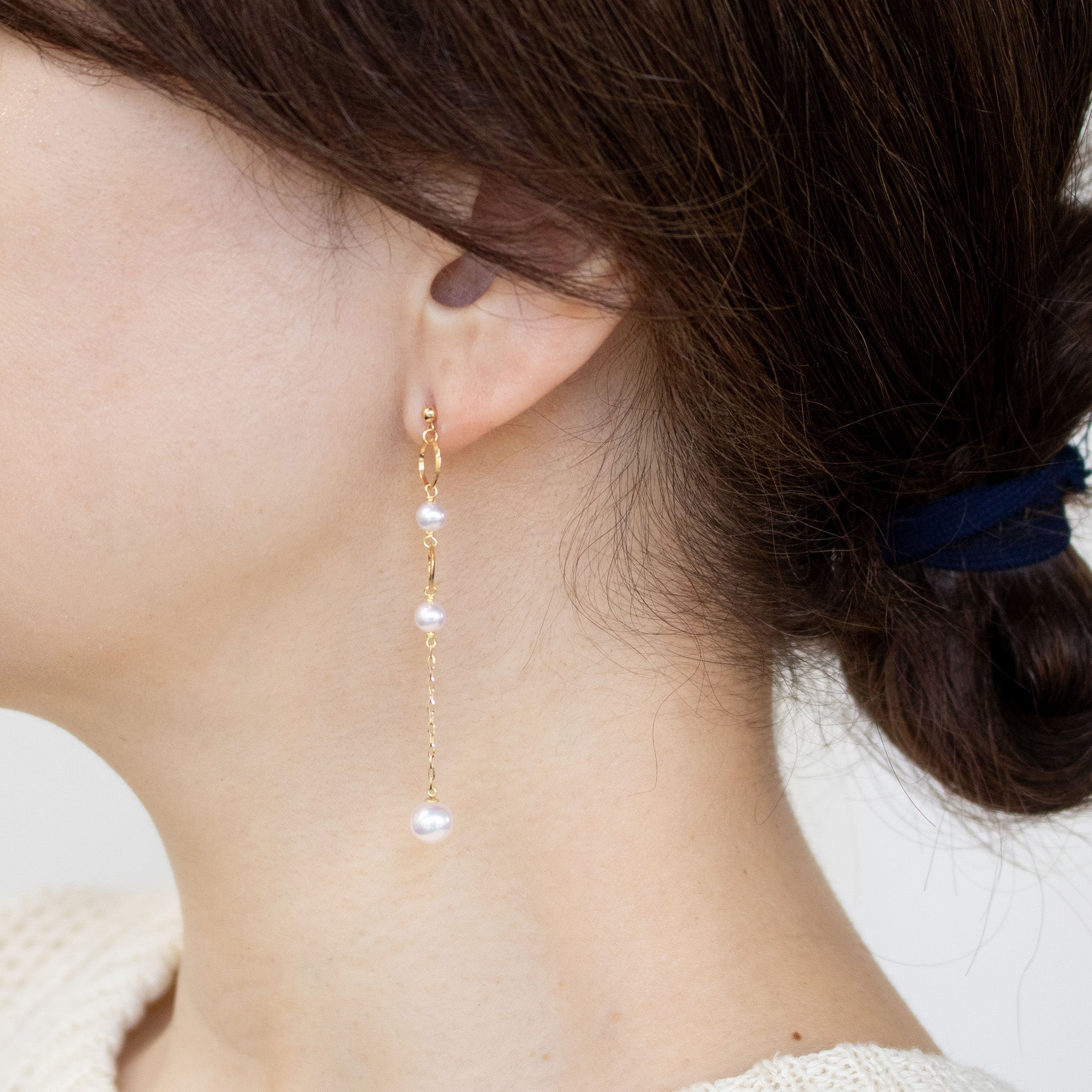 【限定1点】パール/K18ピアス(アコヤ真珠/6月誕生石)《25T10288》