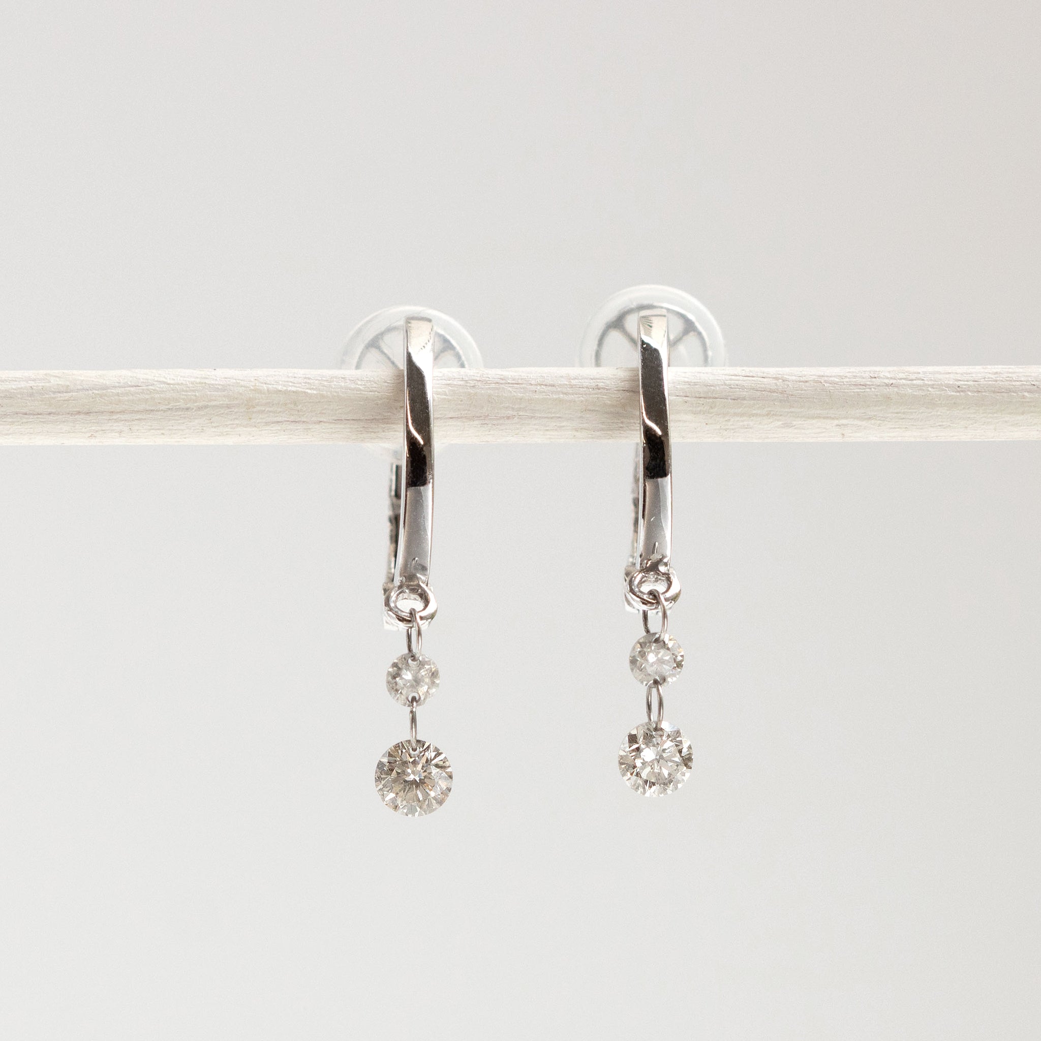 【限定2点】ダイヤモンド K18リング(レーザーホール/4月誕生石)《25T10293》