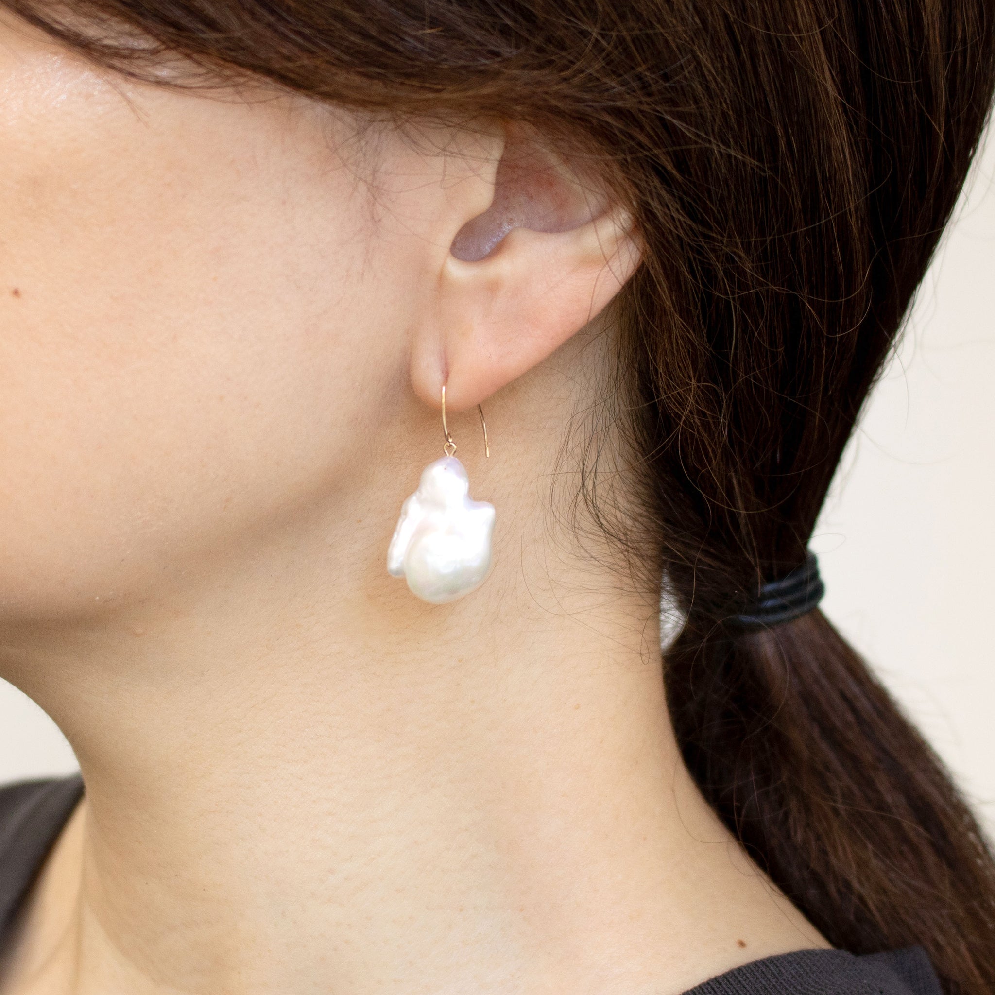 【限定1点】パール K10ピアス(淡水真珠/6月誕生石)《25T10294》