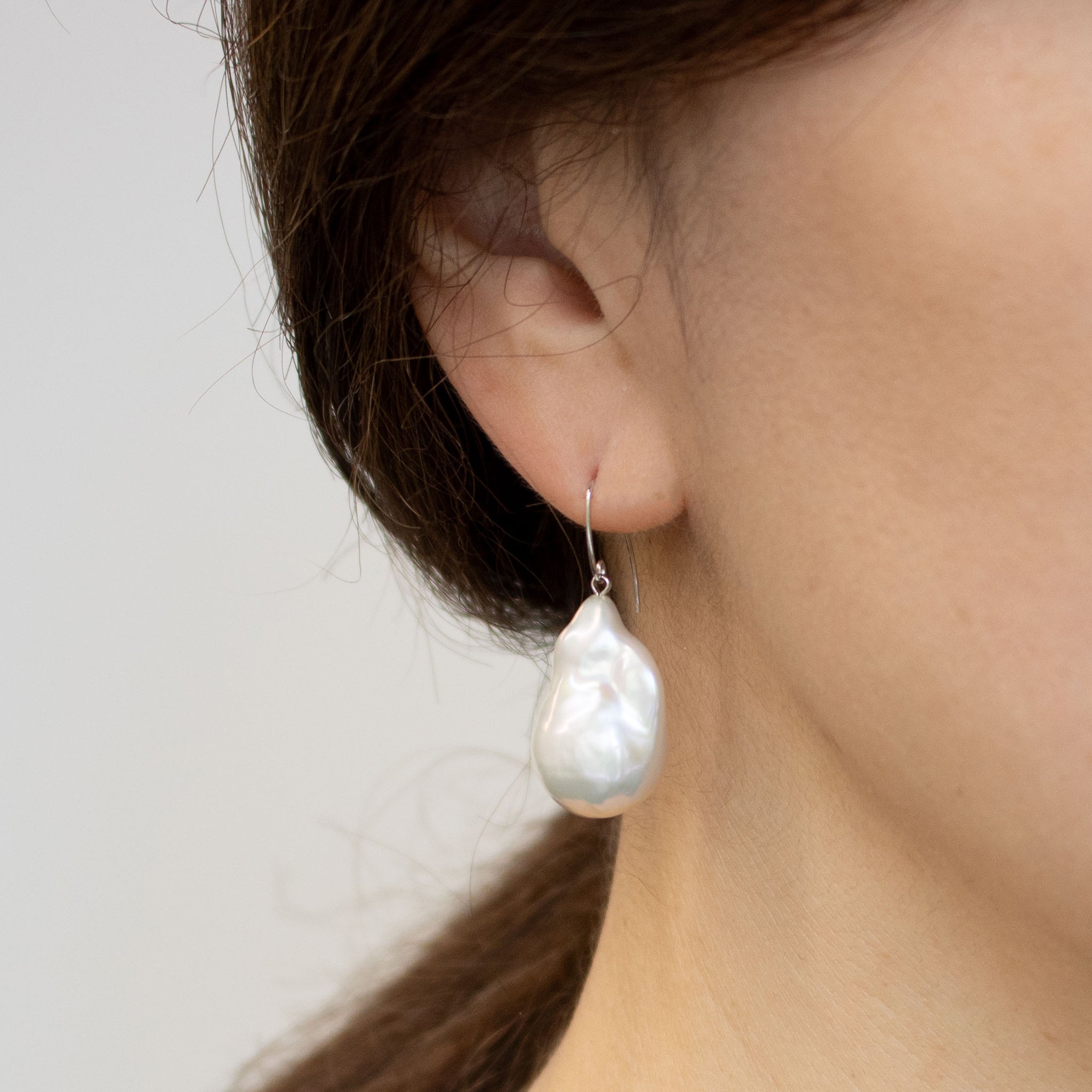 【限定1点】パール K10ピアス(淡水真珠/6月誕生石)《25T10295》