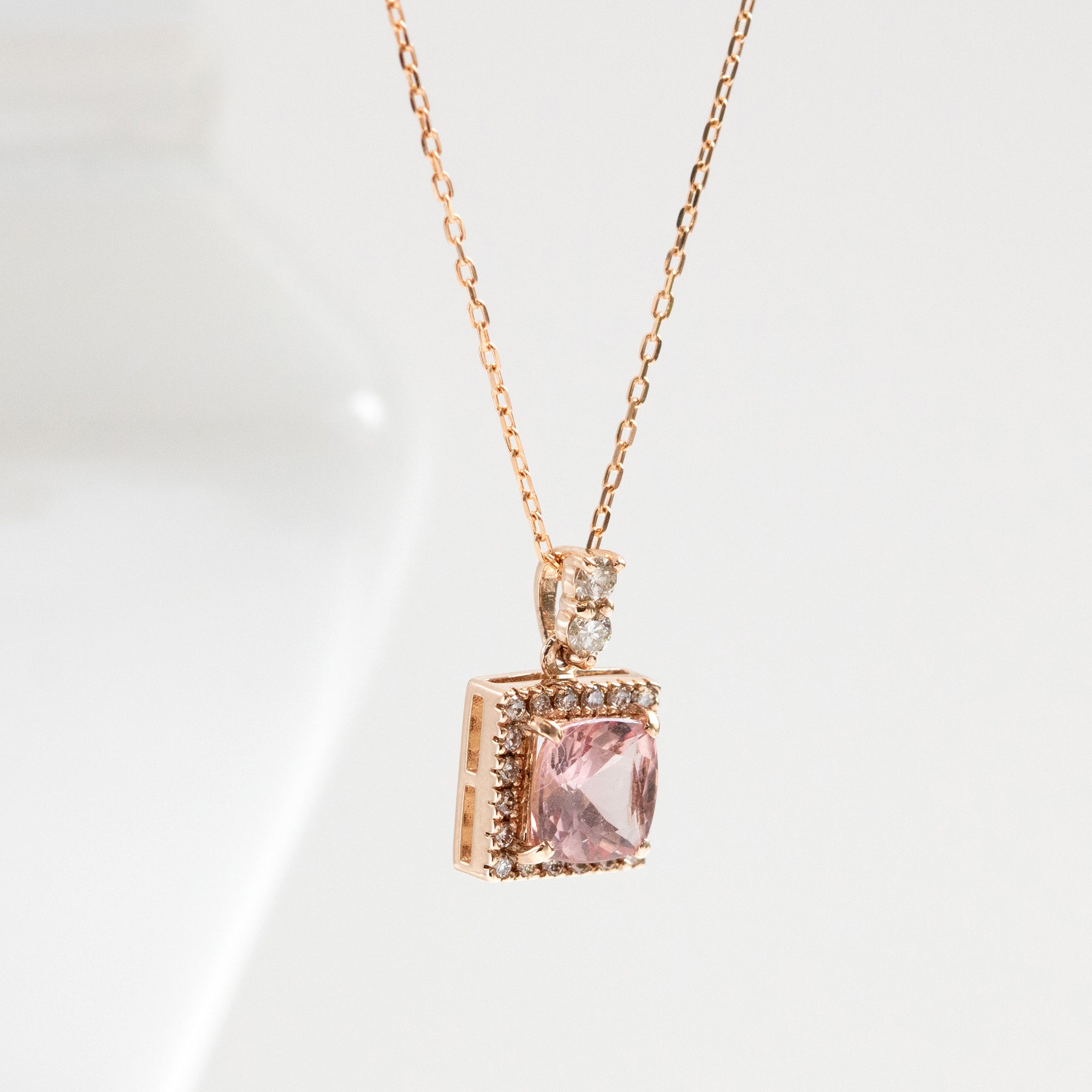 【限定2点】アパタイト/ダイヤモンド K18ネックレス《25T10307》