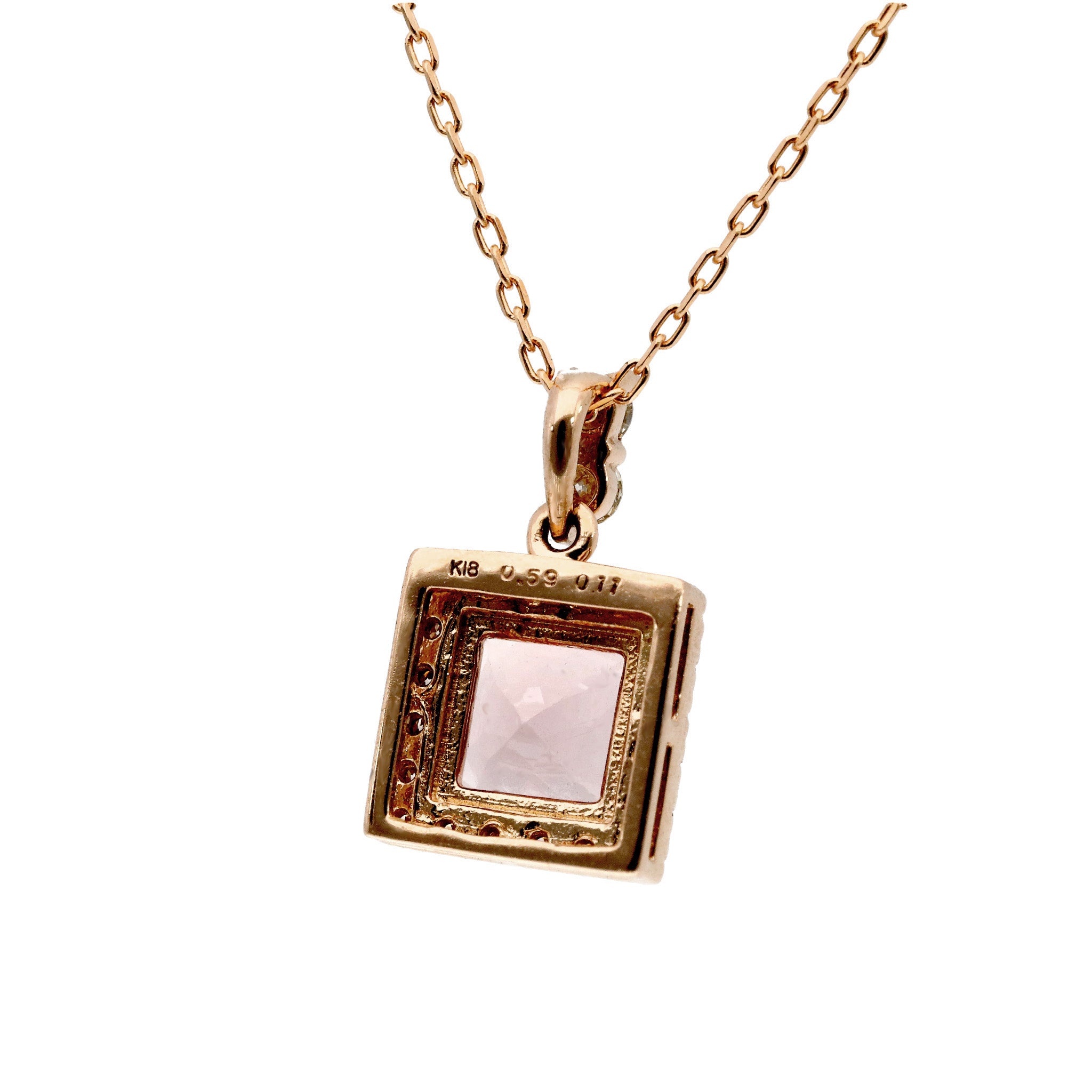 【限定2点】アパタイト/ダイヤモンド K18ネックレス《25T10307》