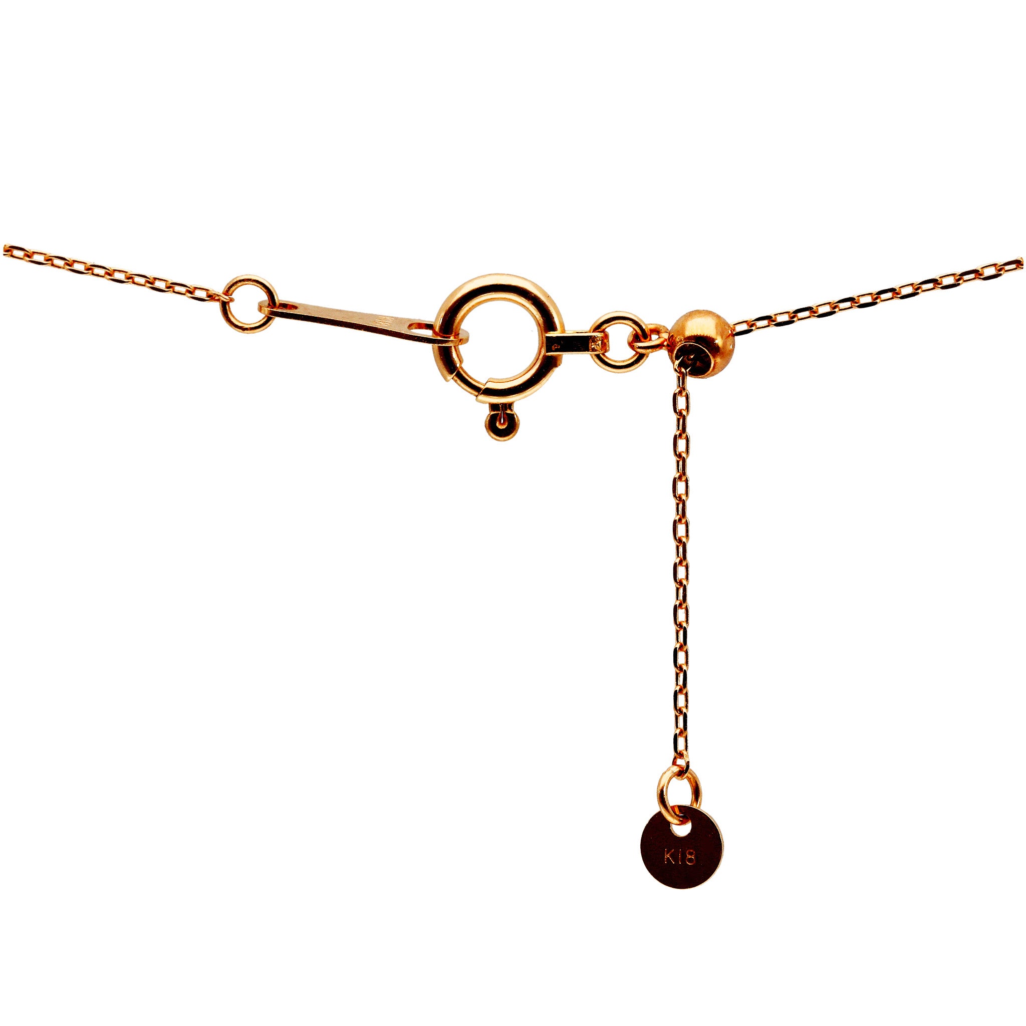 【限定2点】アパタイト/ダイヤモンド K18ネックレス《25T10307》