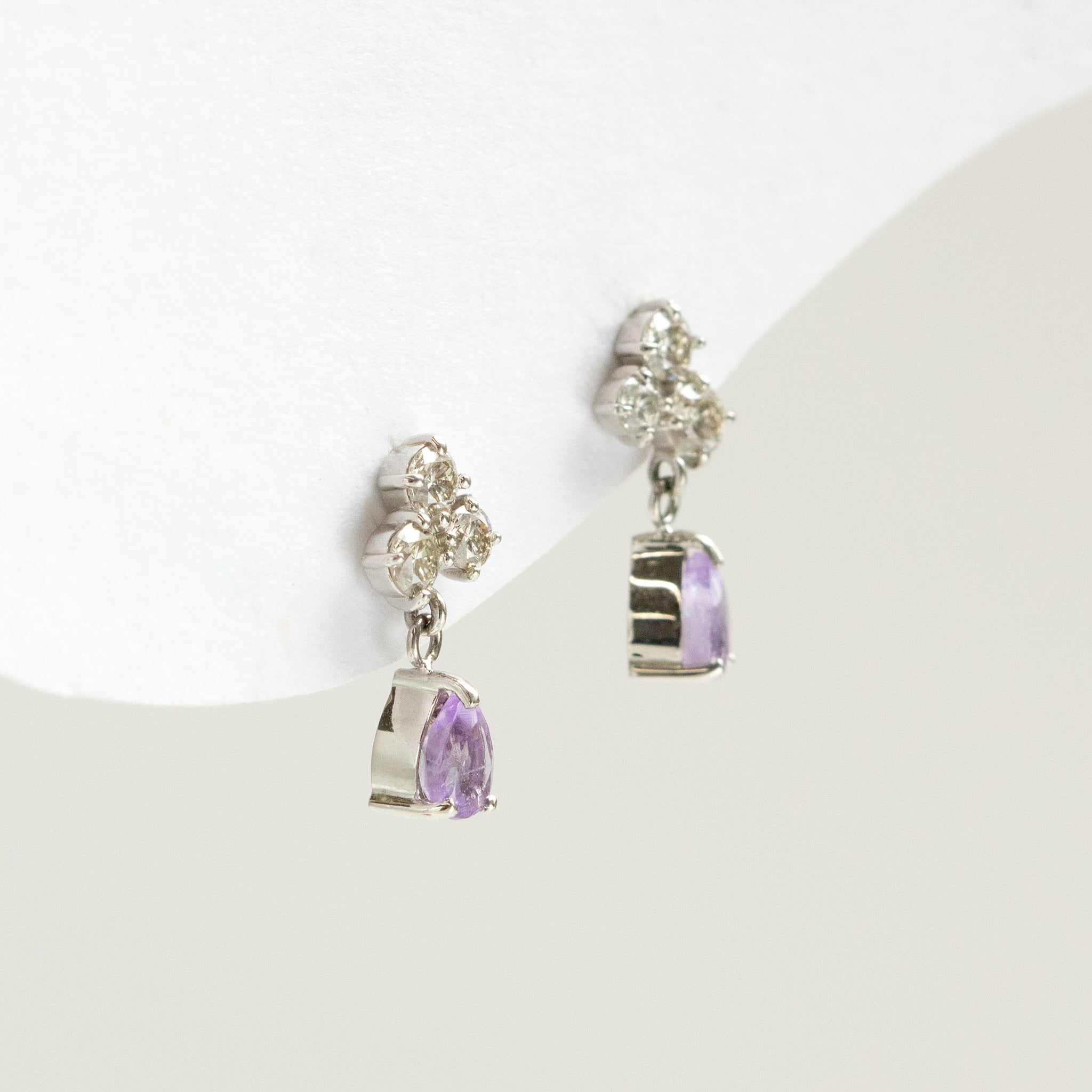 【限定1点】ハックマナイト/ダイヤモンド プラチナピアス《25T10315》