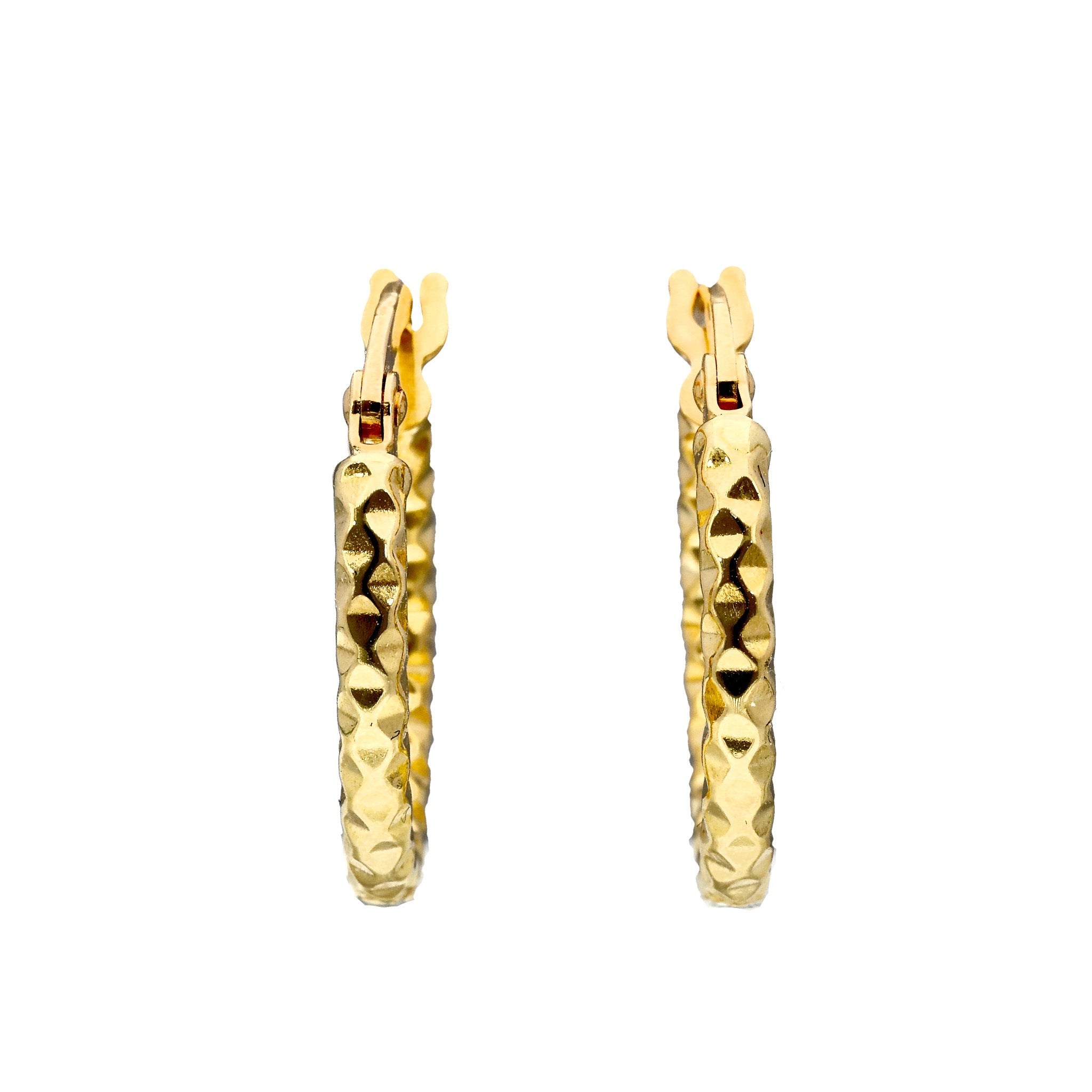 K18ピアス(フープ/イタリア製)《25T10318》