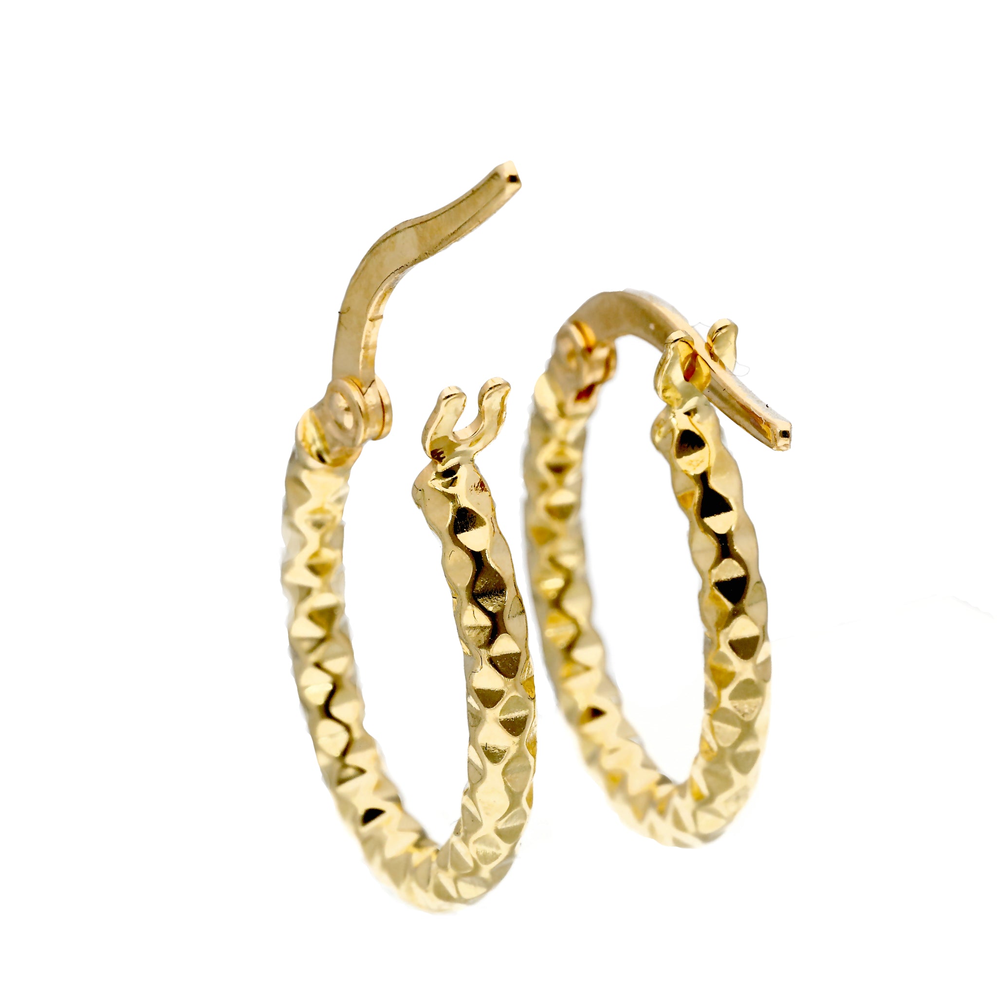 K18ピアス(フープ/イタリア製)《25T10318》