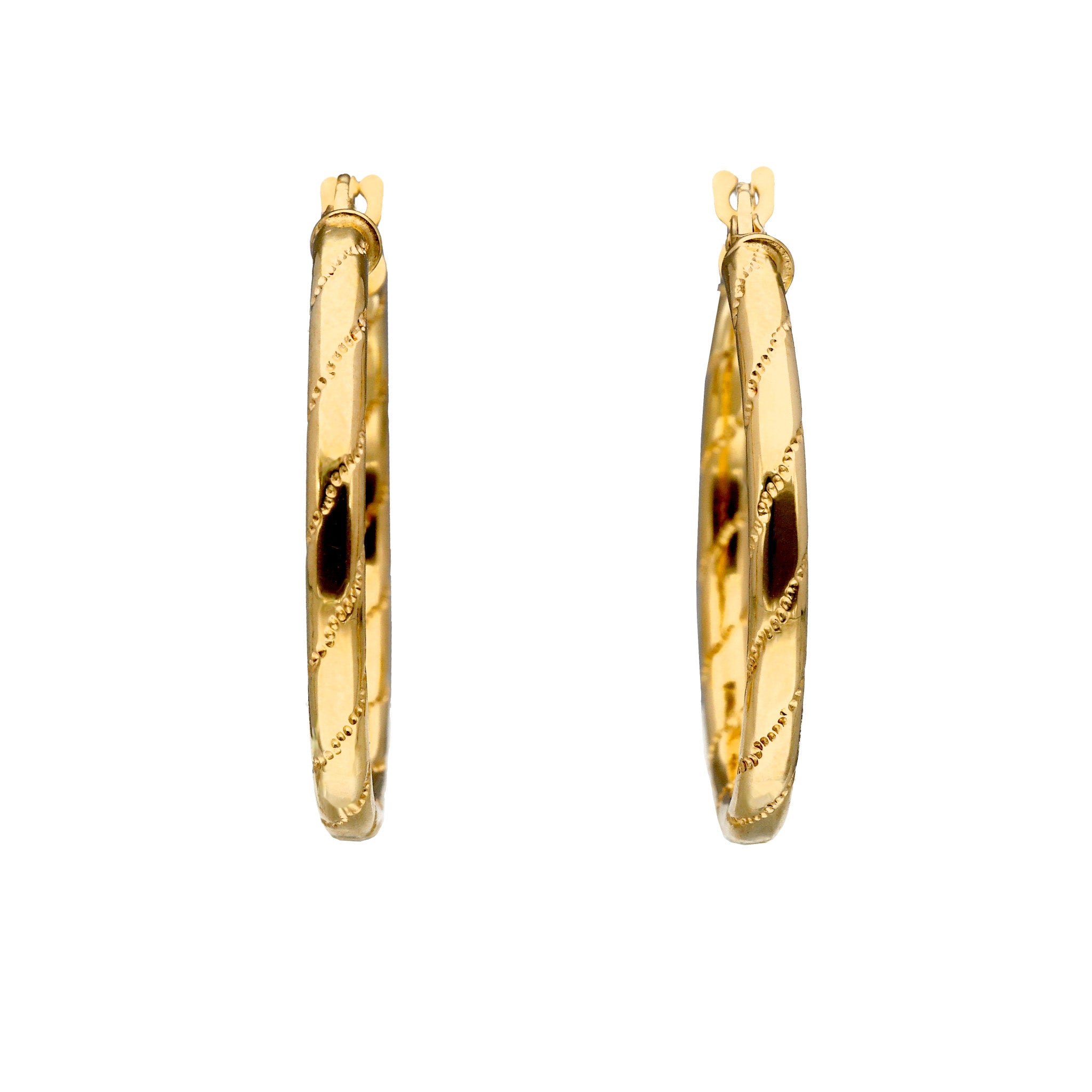 K18ピアス(フープ/イタリア製)《25T10319》