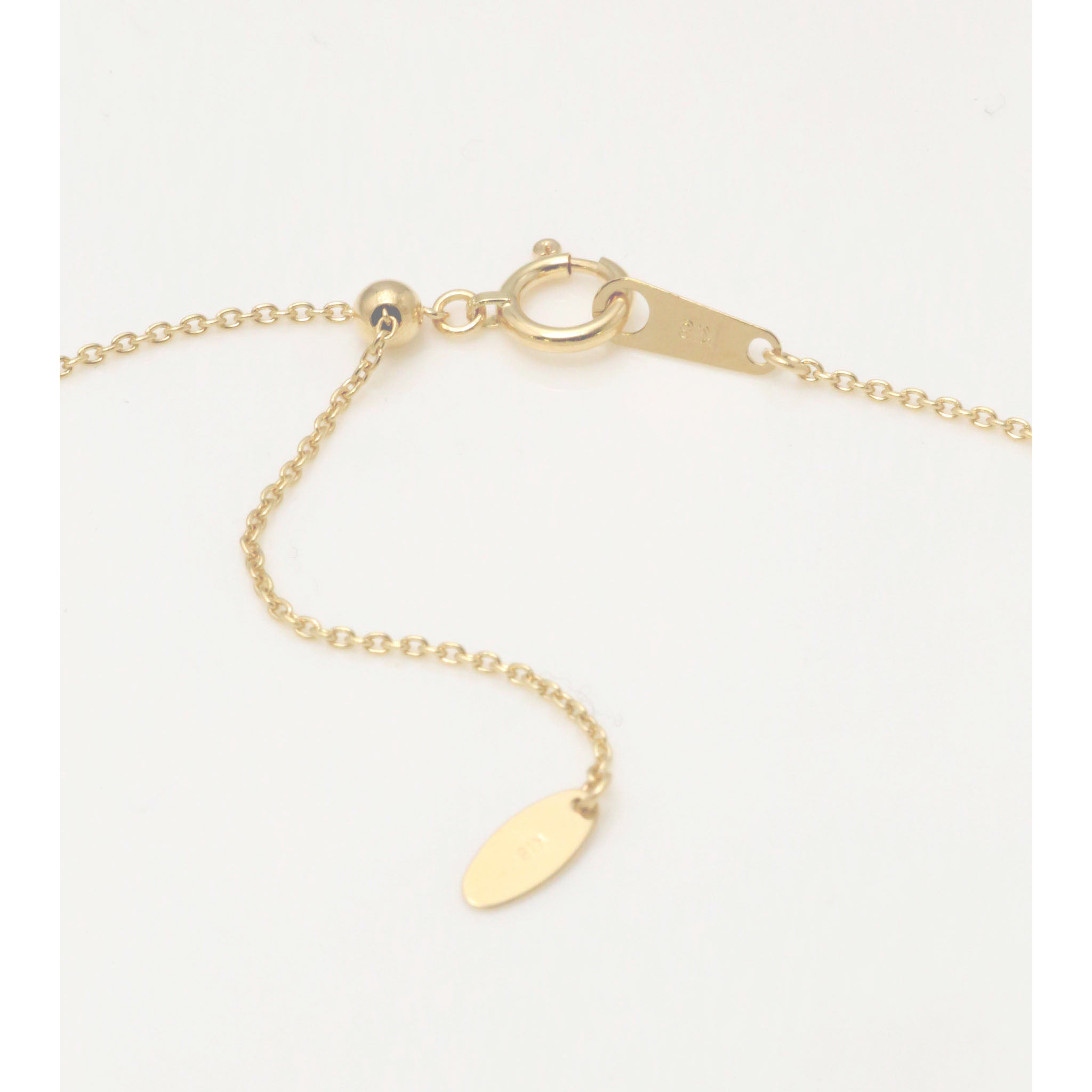 パール/エメラルド K18ネックレス(アコヤ真珠/8mm/ヒイラギモチーフ/6月誕生石/鑑別書付)《25V00401》