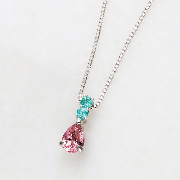 パライバトルマリン　プラチナネックレス ブラジル産バターリャ鉱山パライバトルマリン1.90ctプラチナネックレス