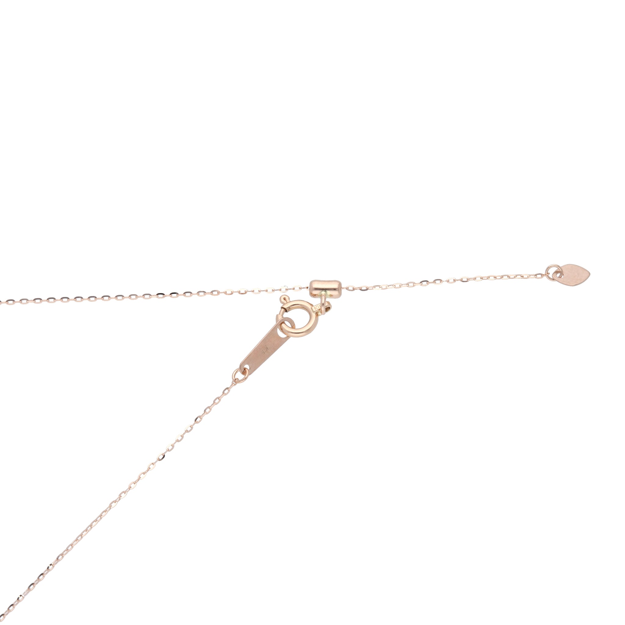 パパラチアサファイア/ダイヤモンド K18ネックレス(9月誕生石/鑑別書付)《25V00504》