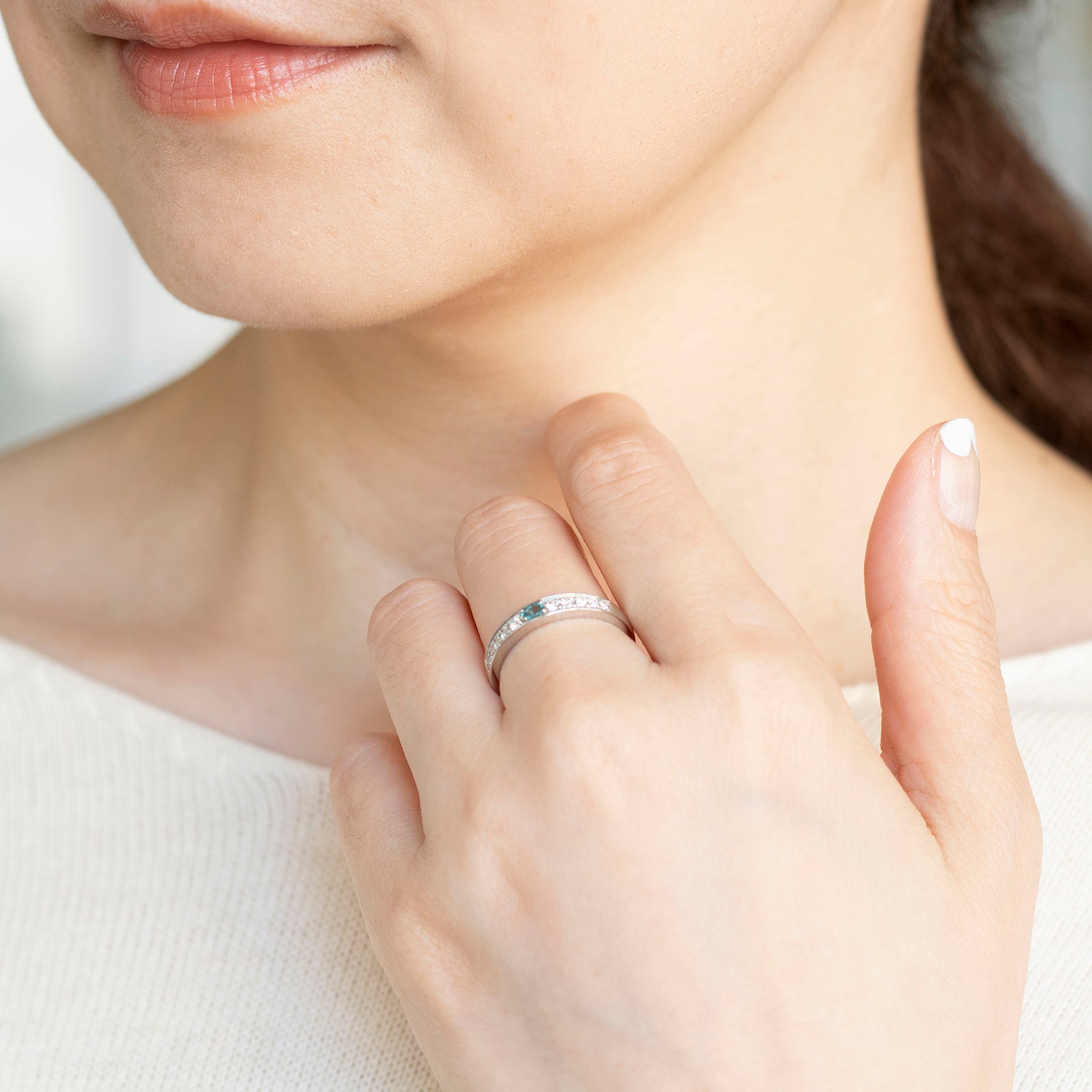 【限定3点】グランディディエライト/ダイヤモンド プラチナリング《25V00507》