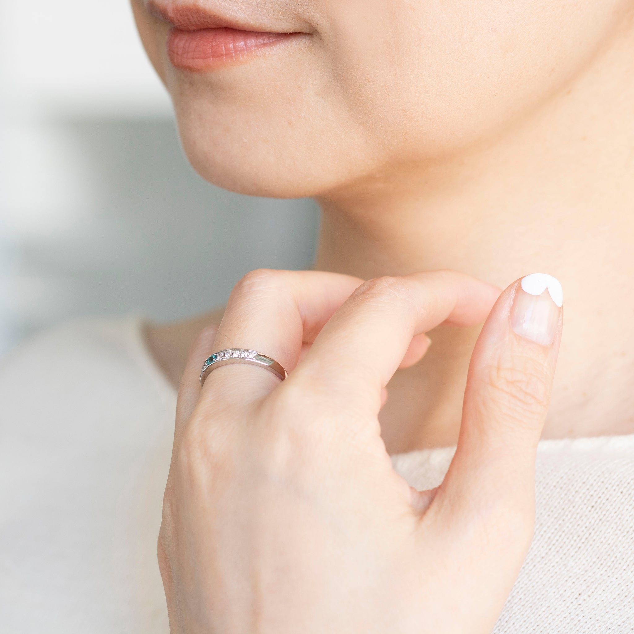 【限定3点】グランディディエライト/ダイヤモンド プラチナリング《25V00507》