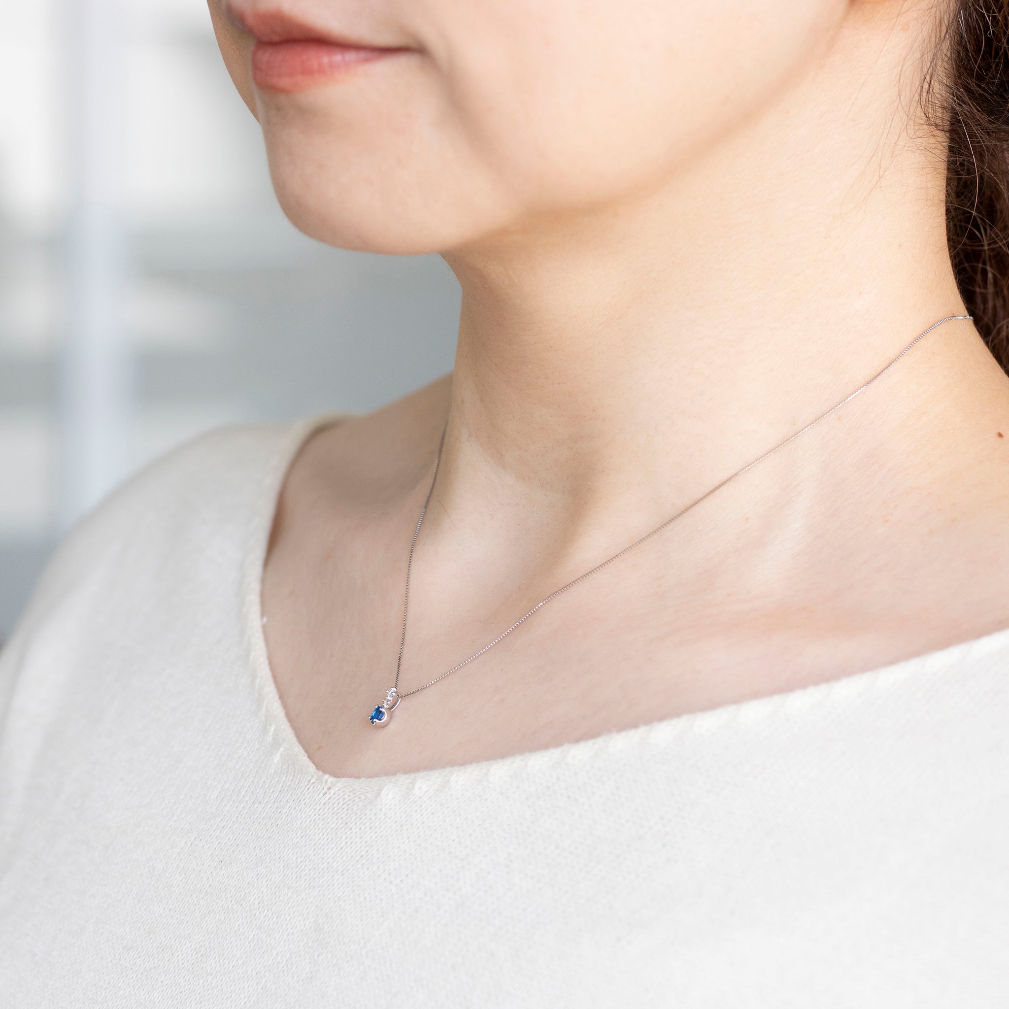 【限定3点】アウイナイト/ダイヤモンド プラチナネックレス《25V00508》