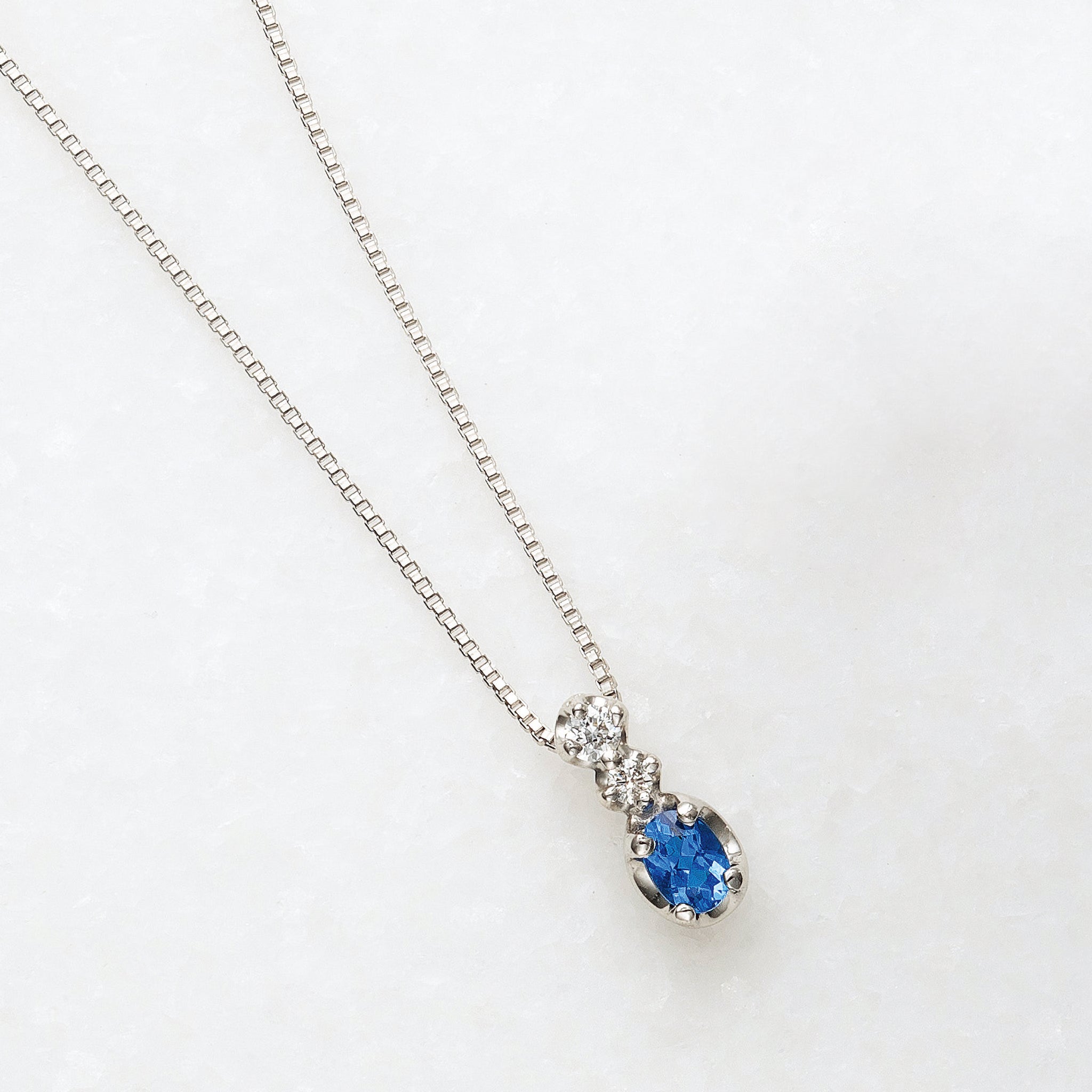 【限定3点】アウイナイト/ダイヤモンド プラチナネックレス《25V00508》