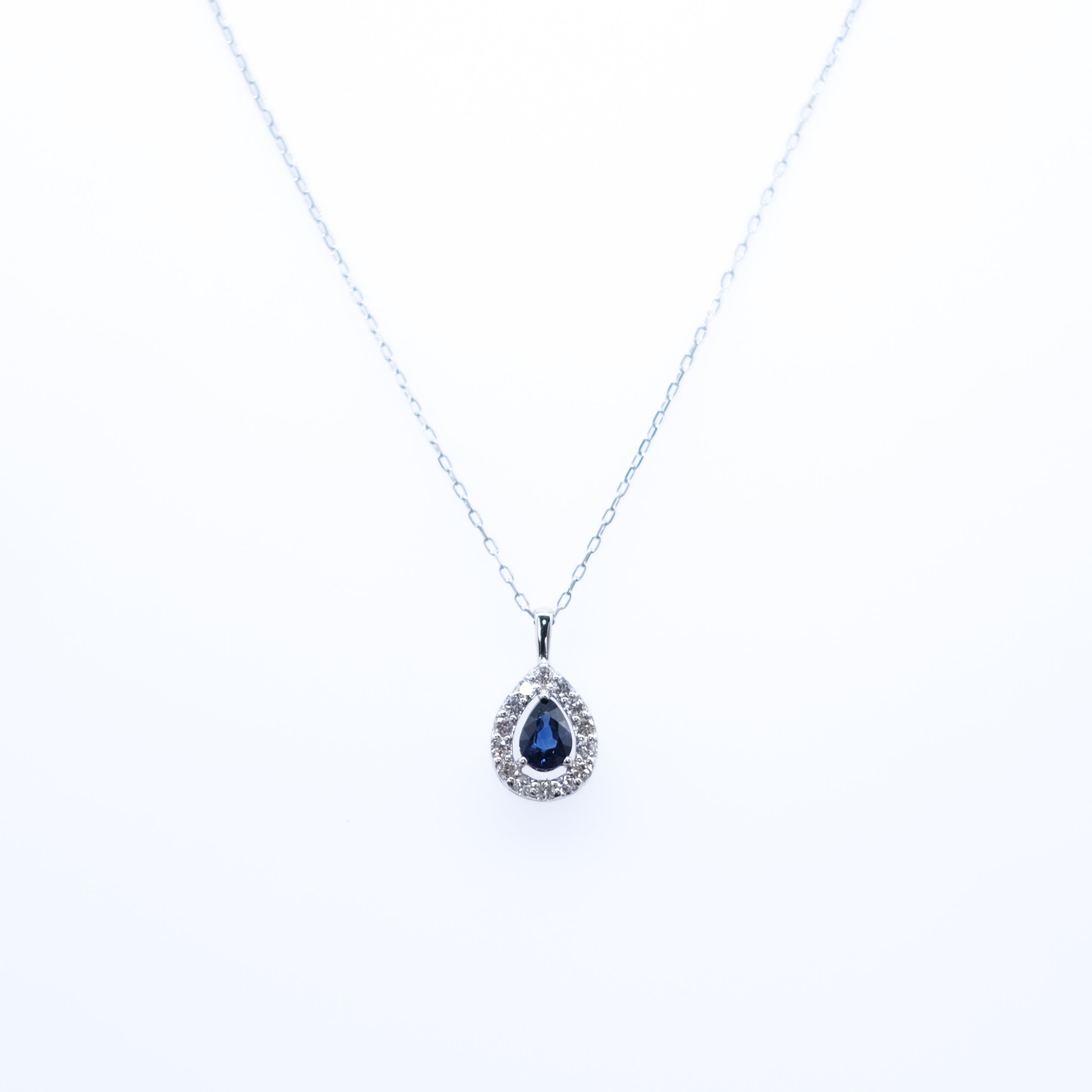 【限定3点】サファイア/ダイヤモンド プラチナネックレス(0.3カラット/非加熱ロイヤルブルー/9月誕生石/鑑別書付)《25V00602》