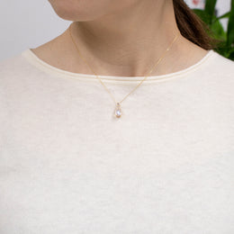 アンデシンラブラドライト/ダイヤモンド K18ネックレス《25V00703》