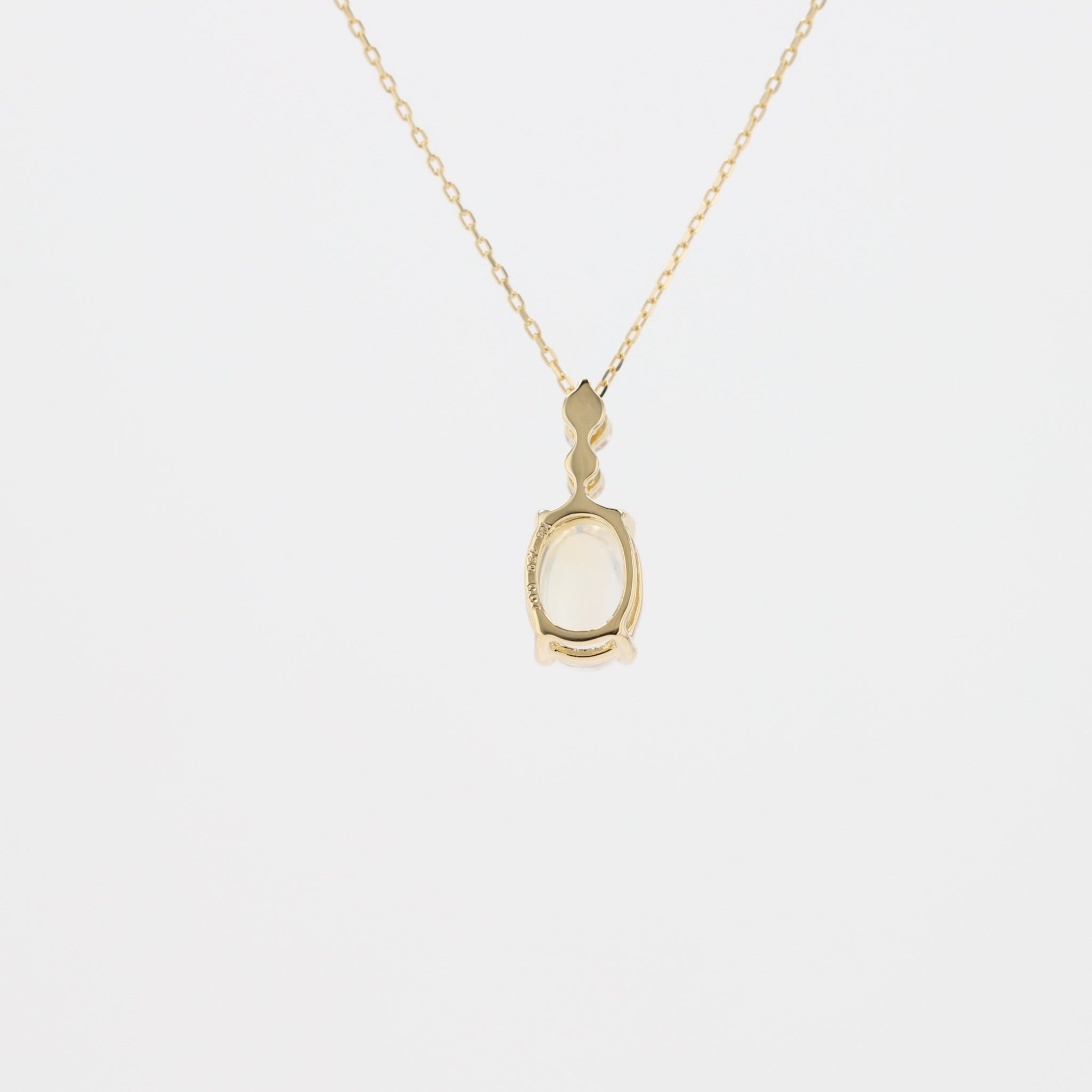 アンデシンラブラドライト/ダイヤモンド K18ネックレス《25V00703》