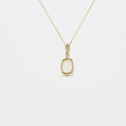 アンデシンラブラドライト/ダイヤモンド K18ネックレス《25V00703》