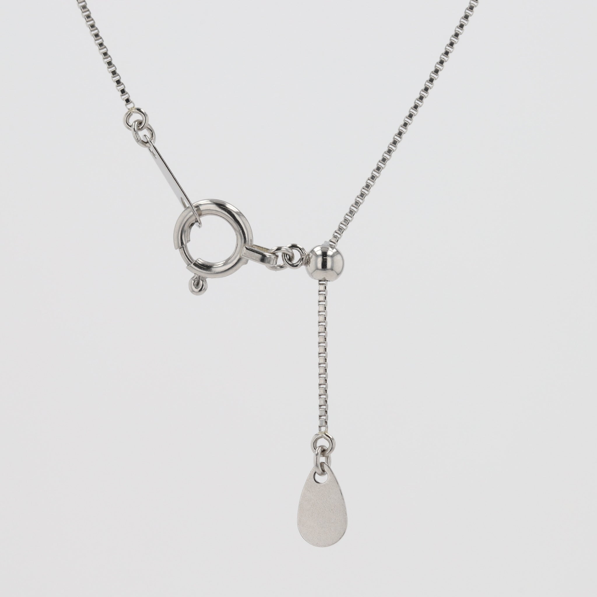 ラブラドライト/ダイヤモンド プラチナネックレス《25V00704》