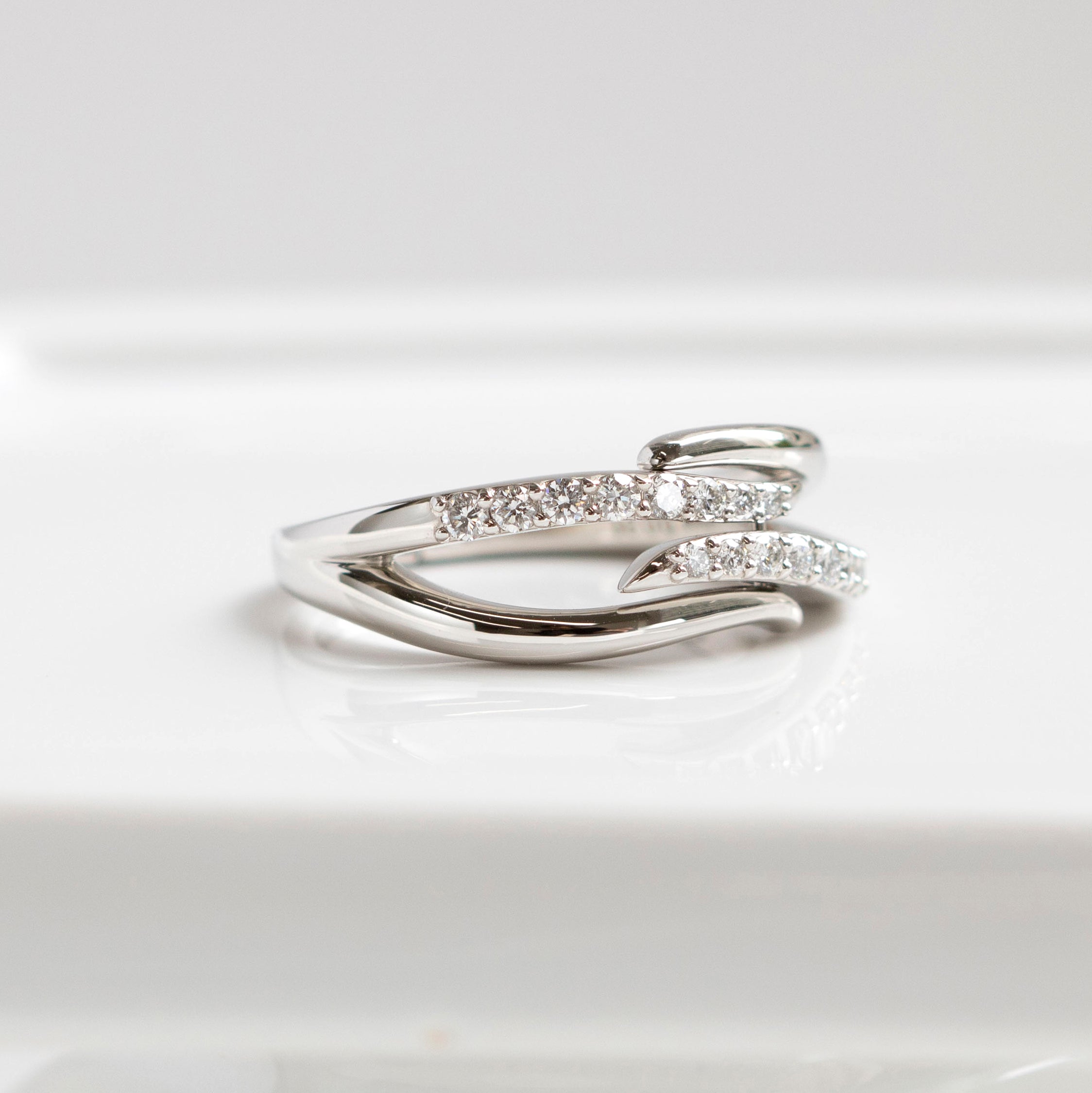 ダイヤモンド プラチナリング(Lサイズ/フリーサイズ/4月誕生石)《25V00805-L》