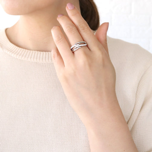 ダイヤモンド プラチナリング(Lサイズ/フリーサイズ/4月誕生石)《25V00805-L》