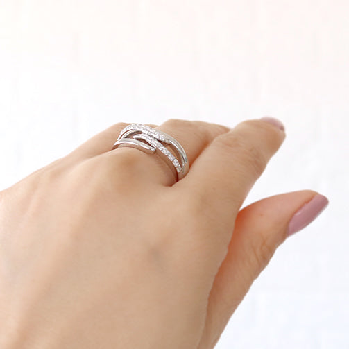 ダイヤモンド プラチナリング(Mサイズ/フリーサイズ/4月誕生石)《25V00805-M》