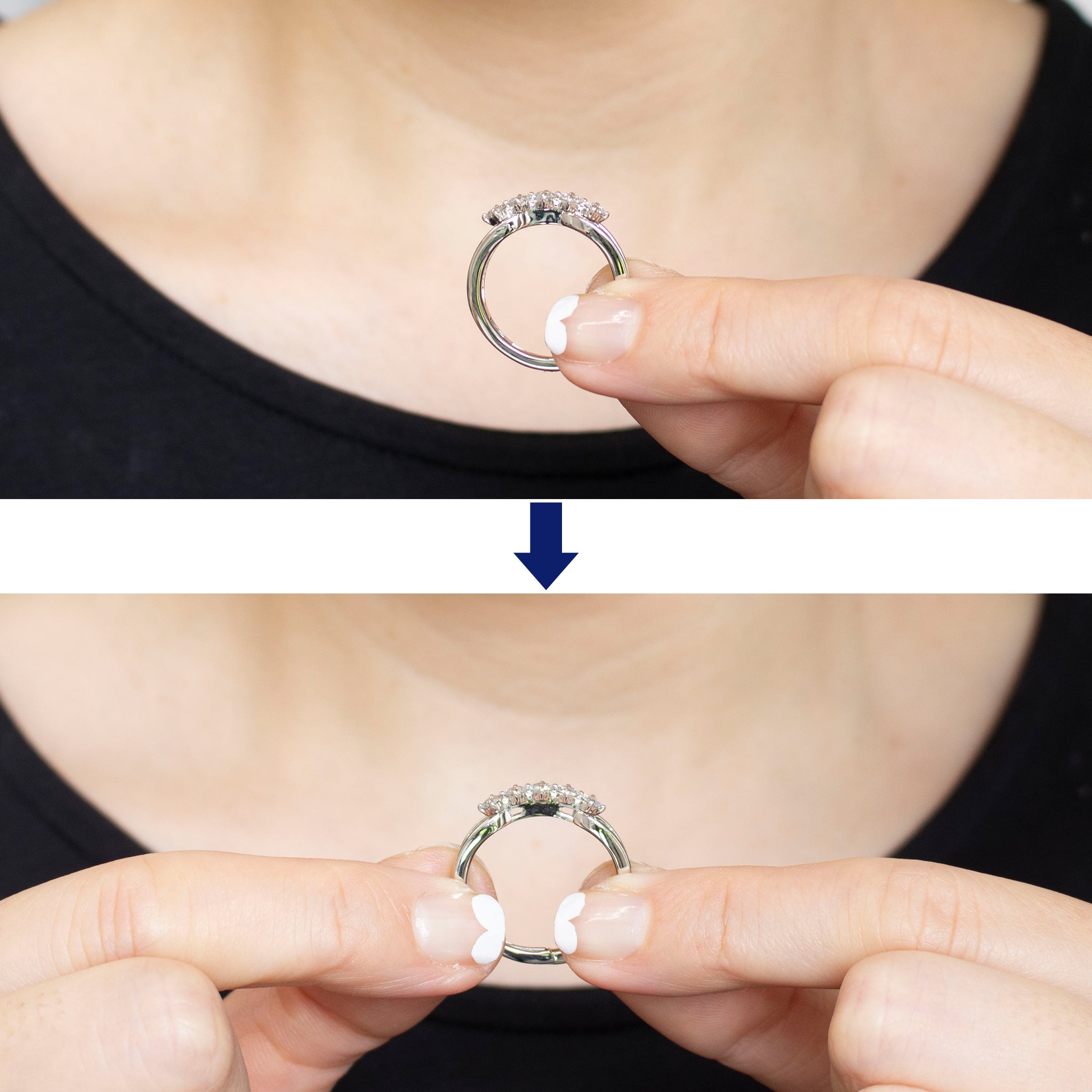 ダイヤモンド プラチナリング(Mサイズ/フリーサイズ/4月誕生石/鑑別書付)《25V00808-M》