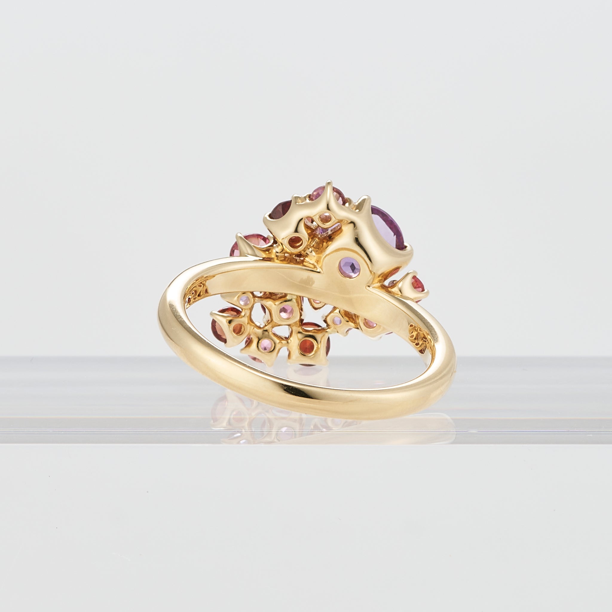 アメシスト/ガーネット K18リング(NINA RICCI)《25V01002》