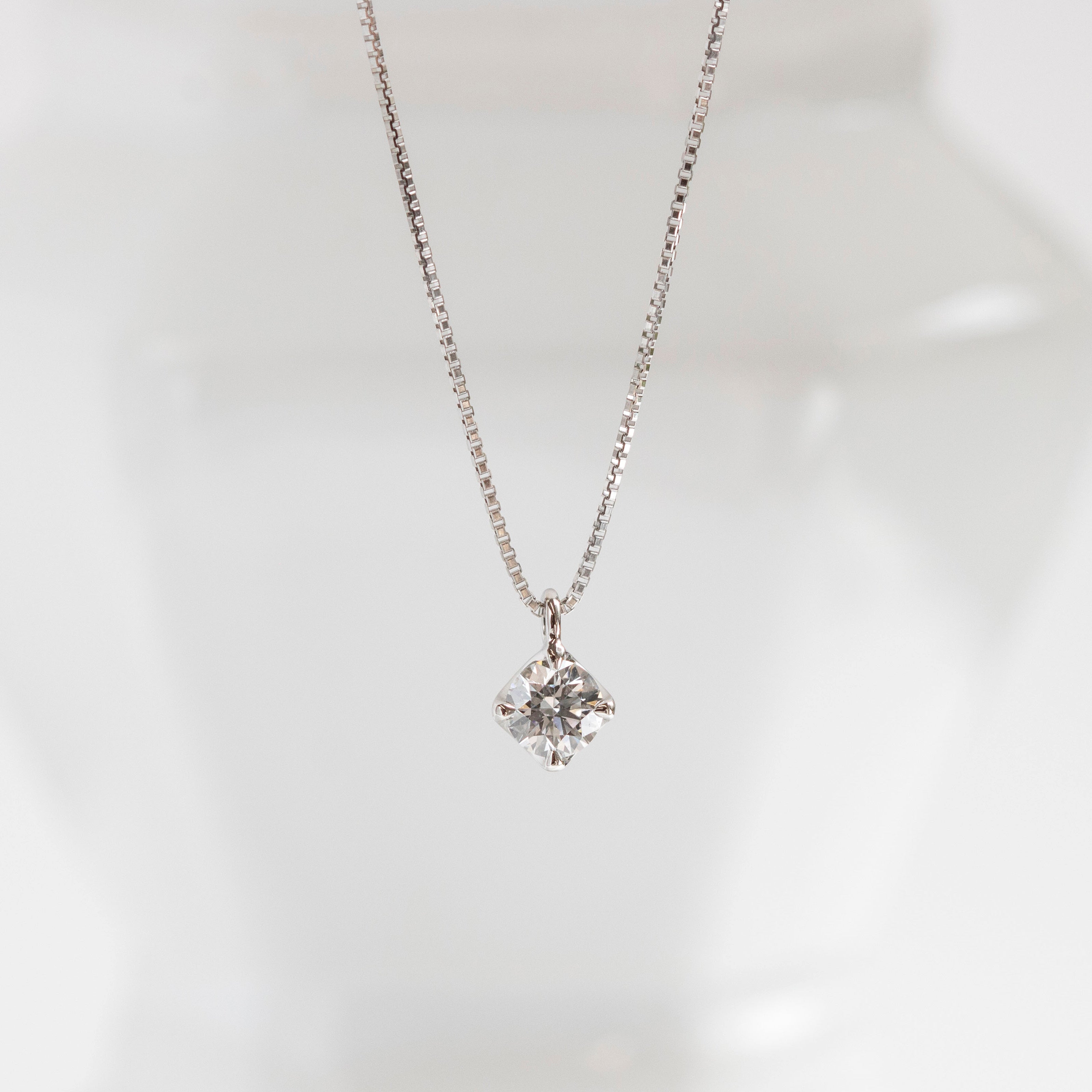 ダイヤモンドネックレス ダイヤモンド プラチナ 0.2カラット 鑑定書付 0.269ct Dカラー VS2クラス 3EXカット H&C CGL ダイヤモンド ネックレス プラチナ 0.2カラットフラワー